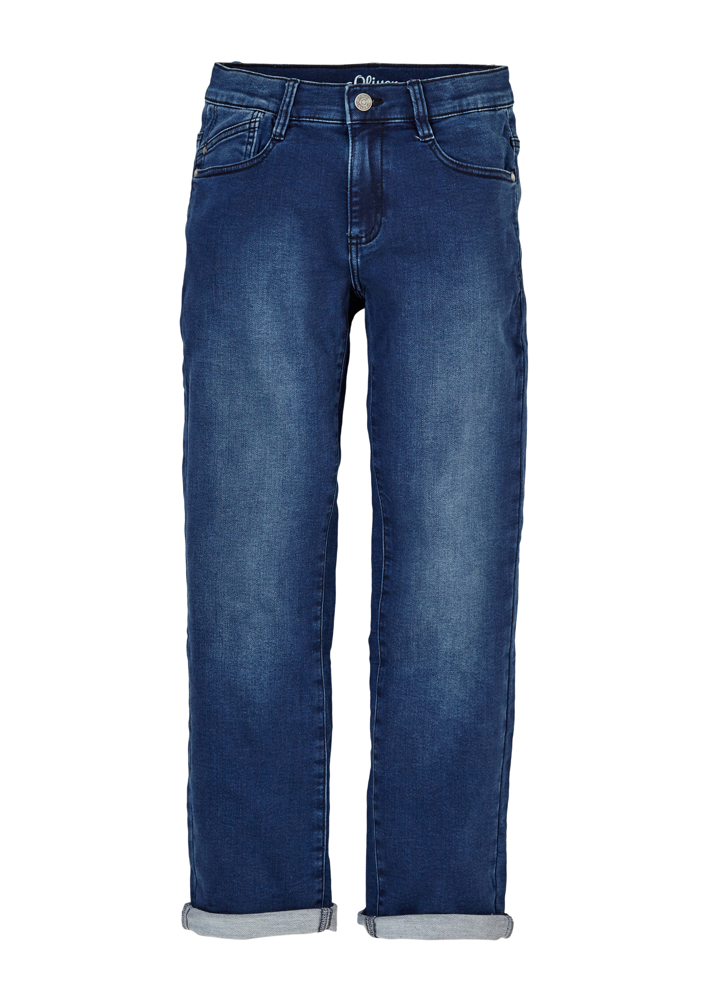 Thumbnail - s.Oliver - Jeans Pete / Regular Fit / Mid Rise / Straight Leg, Jungen, blau