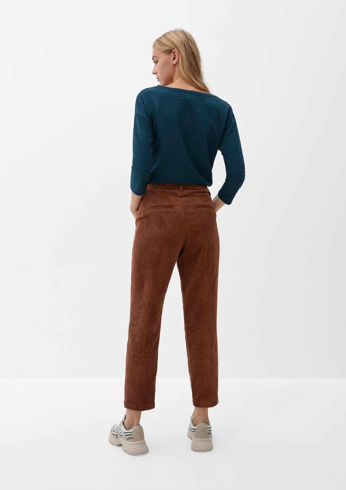 s.Oliver Regular fit: trousers made of soft corduroy