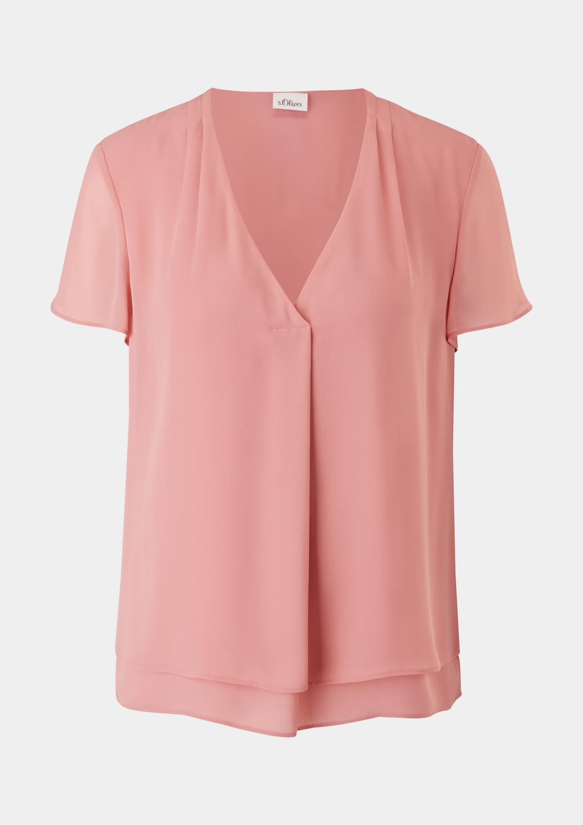 s.Oliver Short sleeve blouse in a layered design