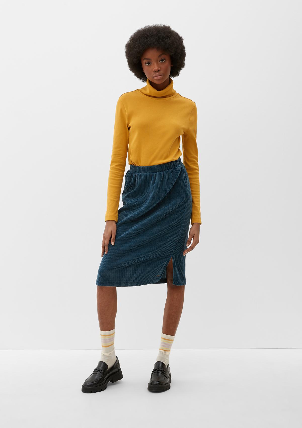 s.Oliver Skirt with corduroy texture