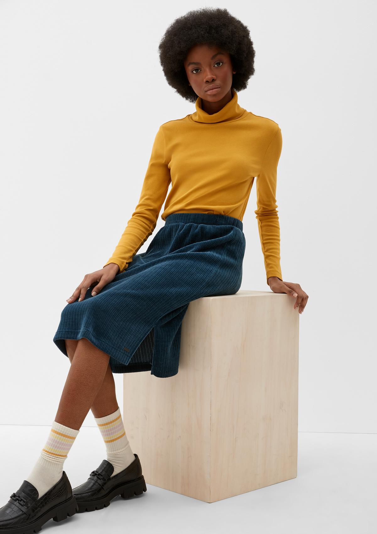 s.Oliver Skirt with corduroy texture