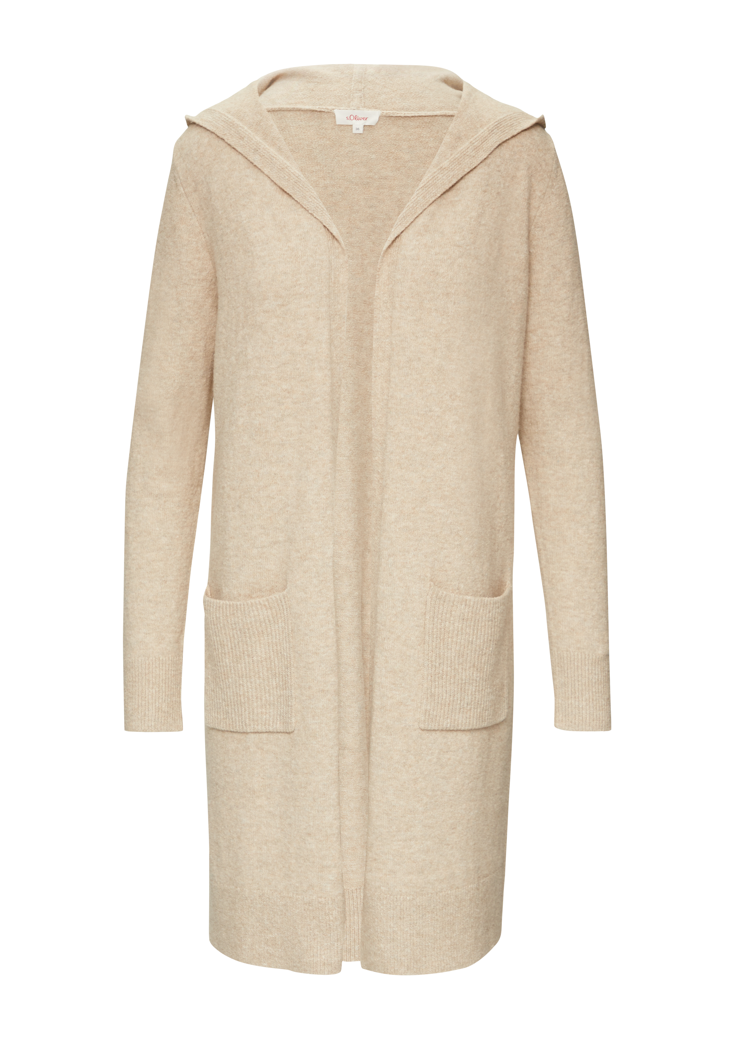 Damen Strickjacke S Oliver Strickmantel Rot Long-Cardigan Mit - Main Image