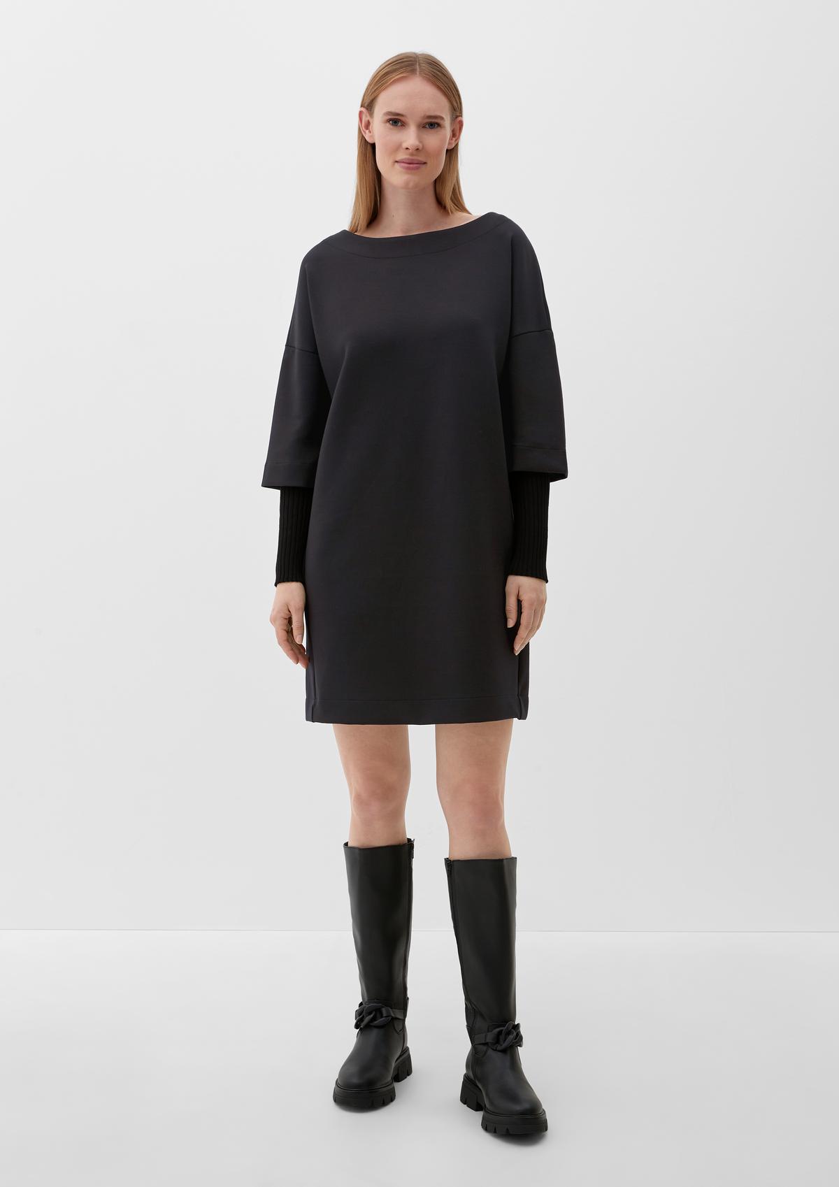 s.Oliver Sweatshirt dress with ribbed sleeves