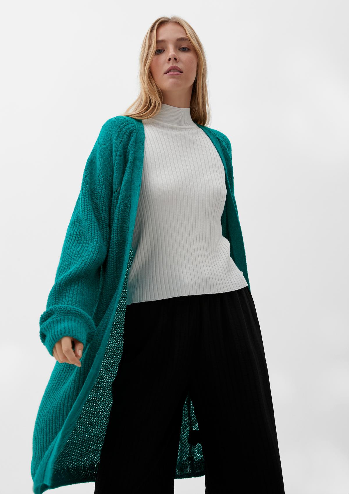 s.Oliver Cardigan with a knit pattern