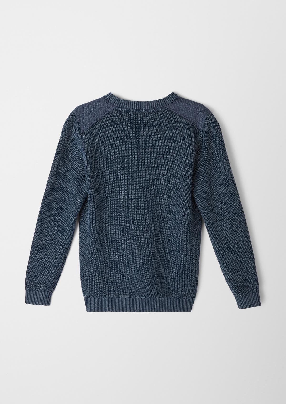 s.Oliver Pullover mit Schulterpatches