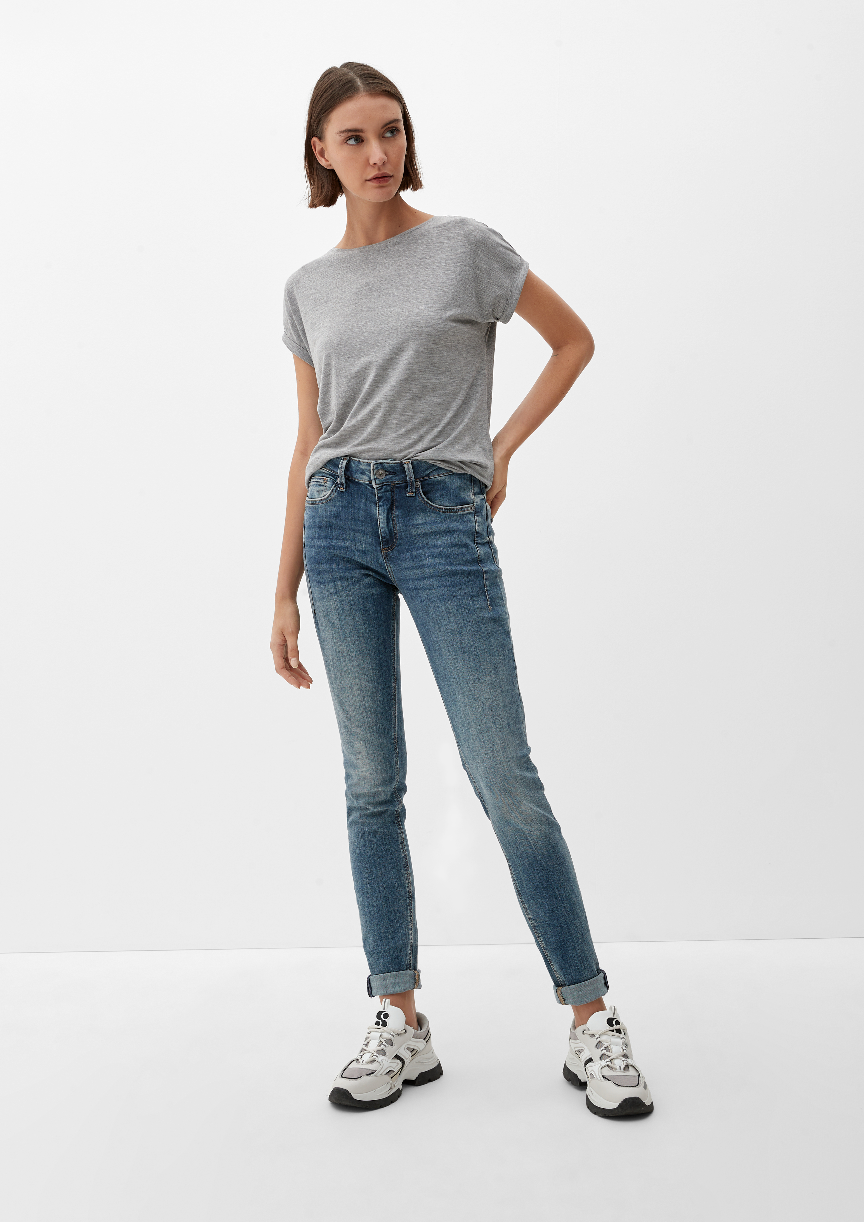 Jeans Sadie / Skinny Fit / Mid Rise / Skinny Leg - ozeanblau