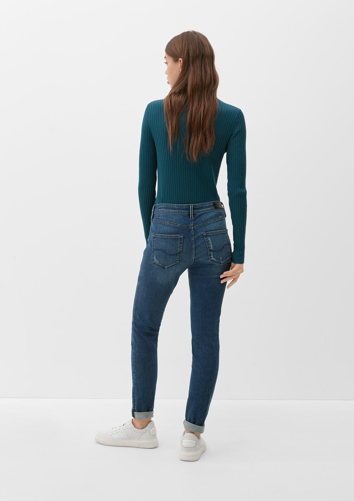 s.Oliver Sadie Jeans / Skinny Fit / Mid Rise / Skinny Leg / Logo Appliqué