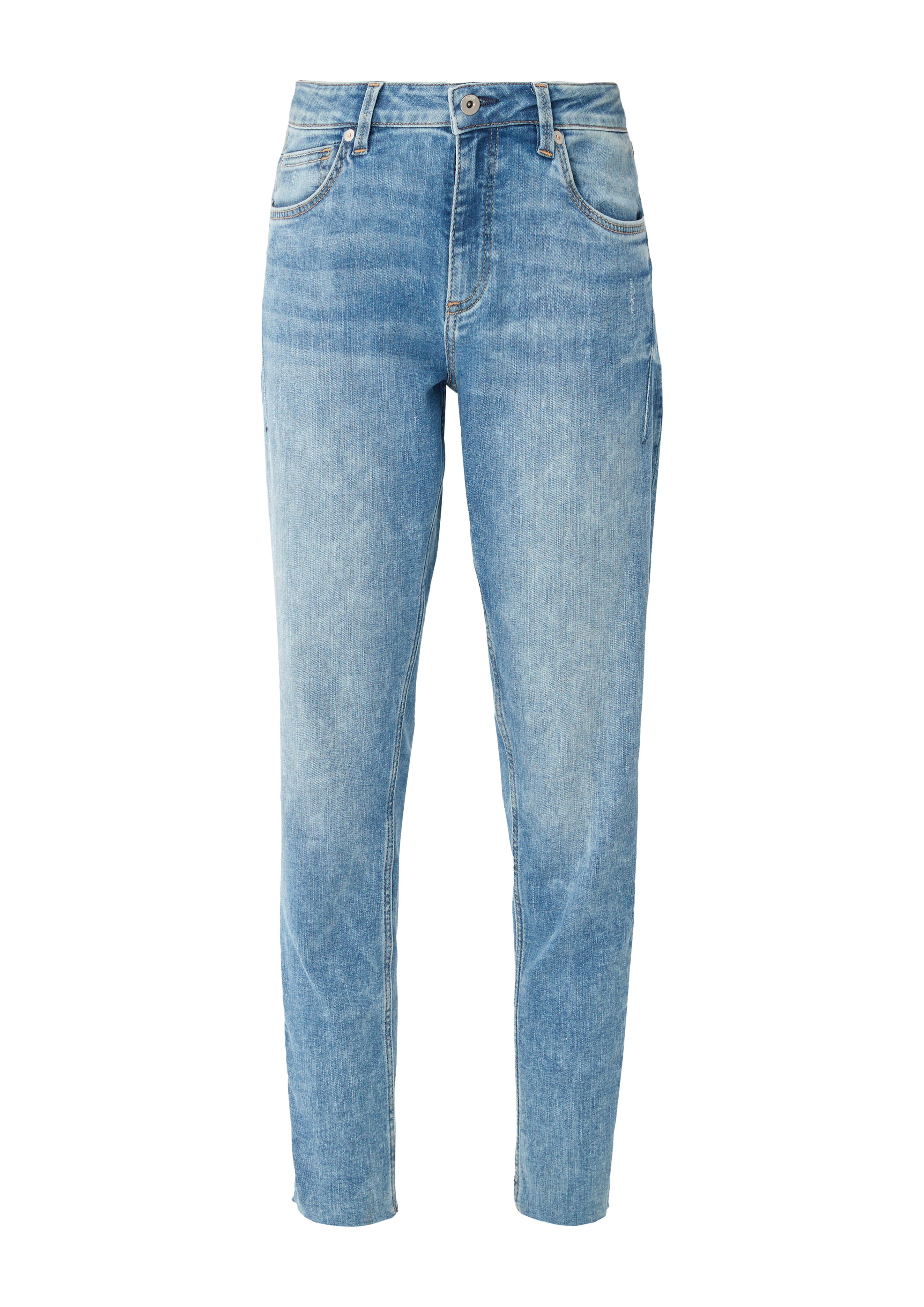 QS - Ankle-Jeans Sadie / Skinny Fit / Mid Rise / Skinny Leg, Damen, blau