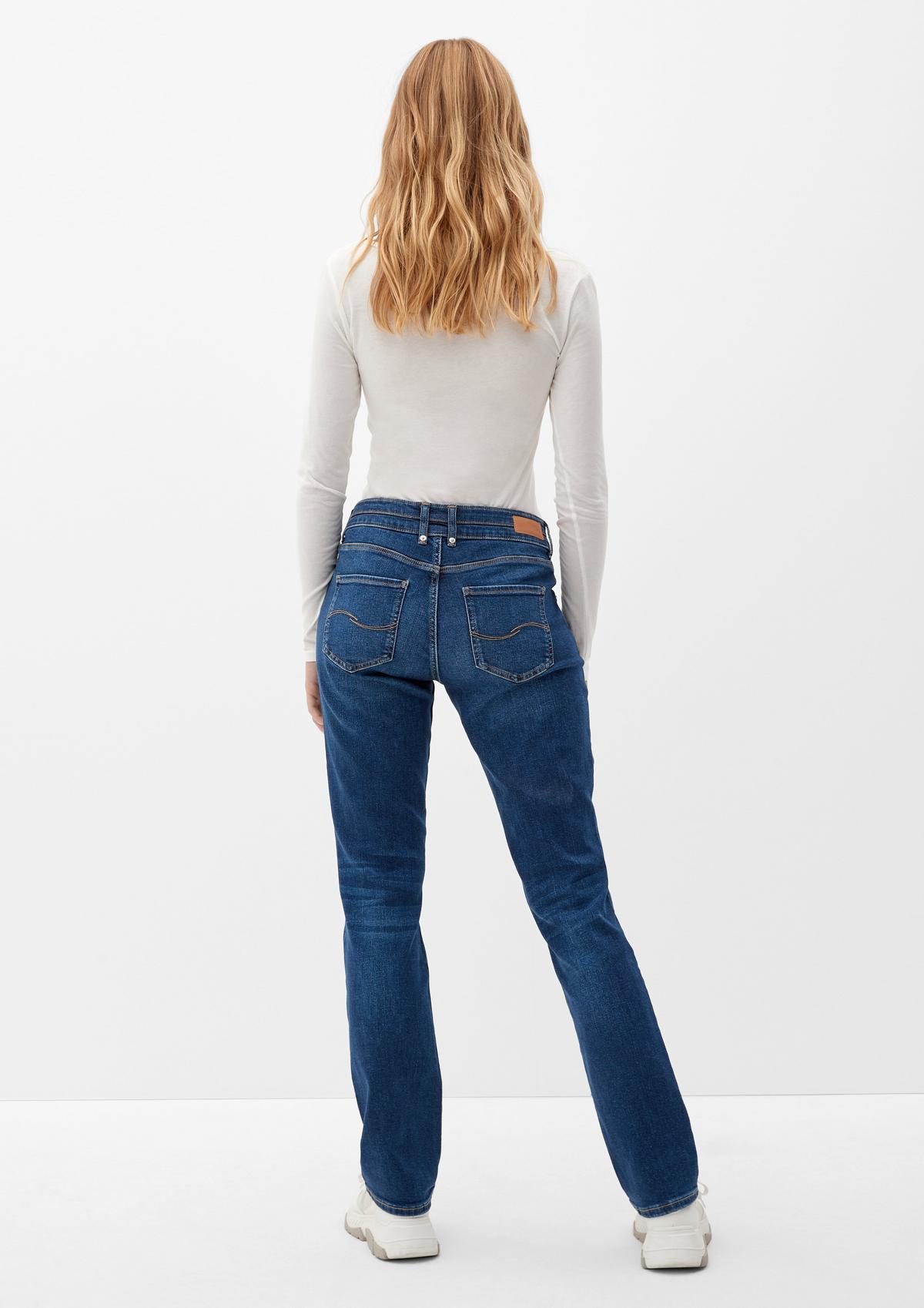 s.Oliver Jeans hlače Catie / kroj Slim Fit / Mid Rise/ ravne hlačnice