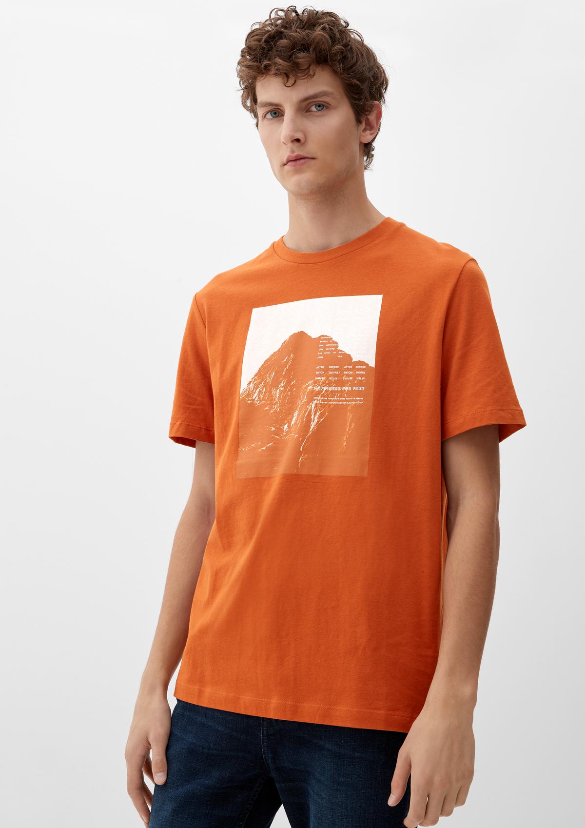 s.Oliver T-Shirt aus Baumwoll-Viskose-Mix