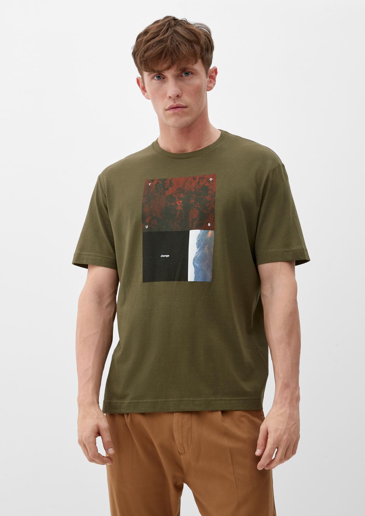 T-shirt made of cotton and modal