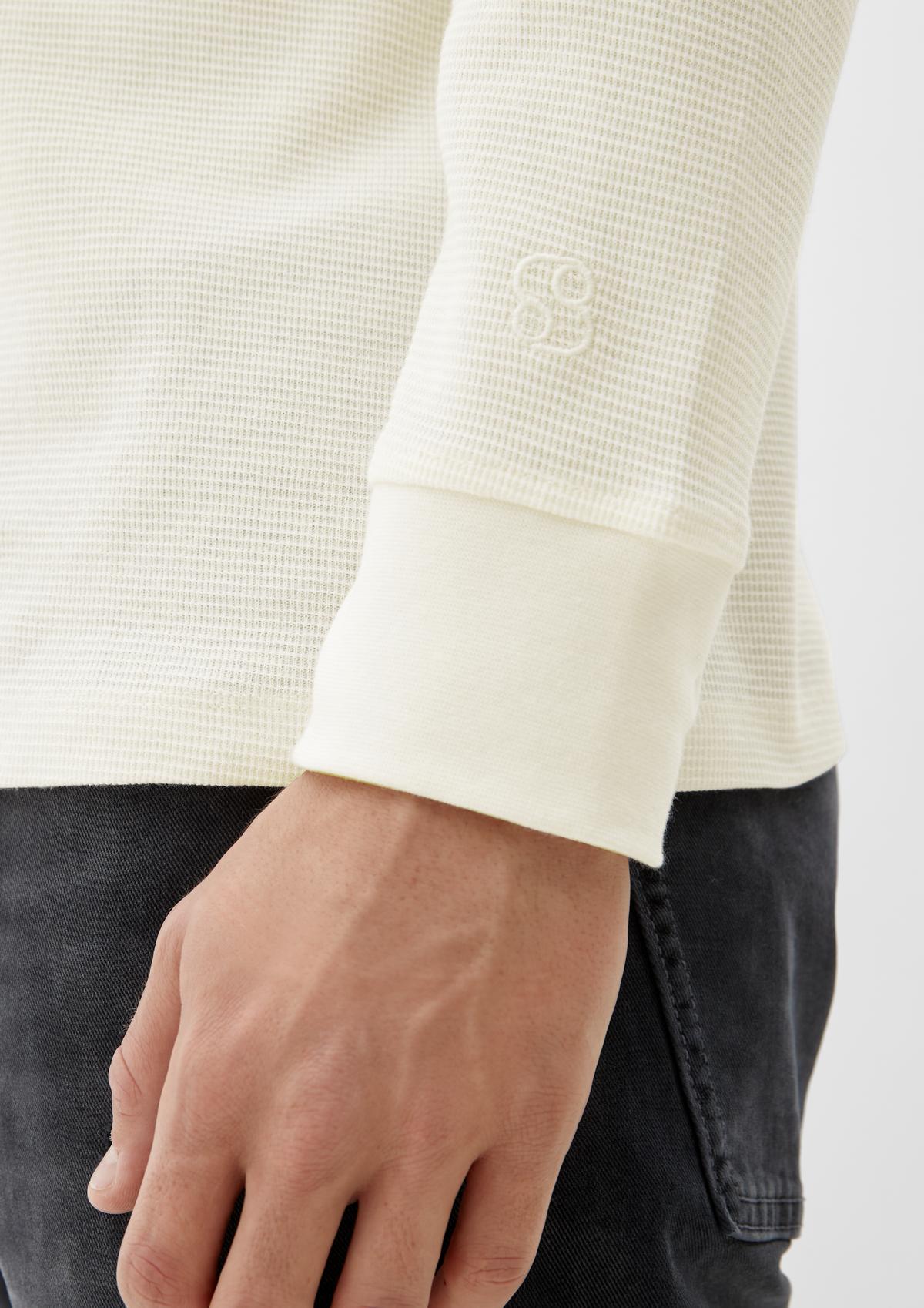 s.Oliver Long sleeve top with a textured pattern 
 