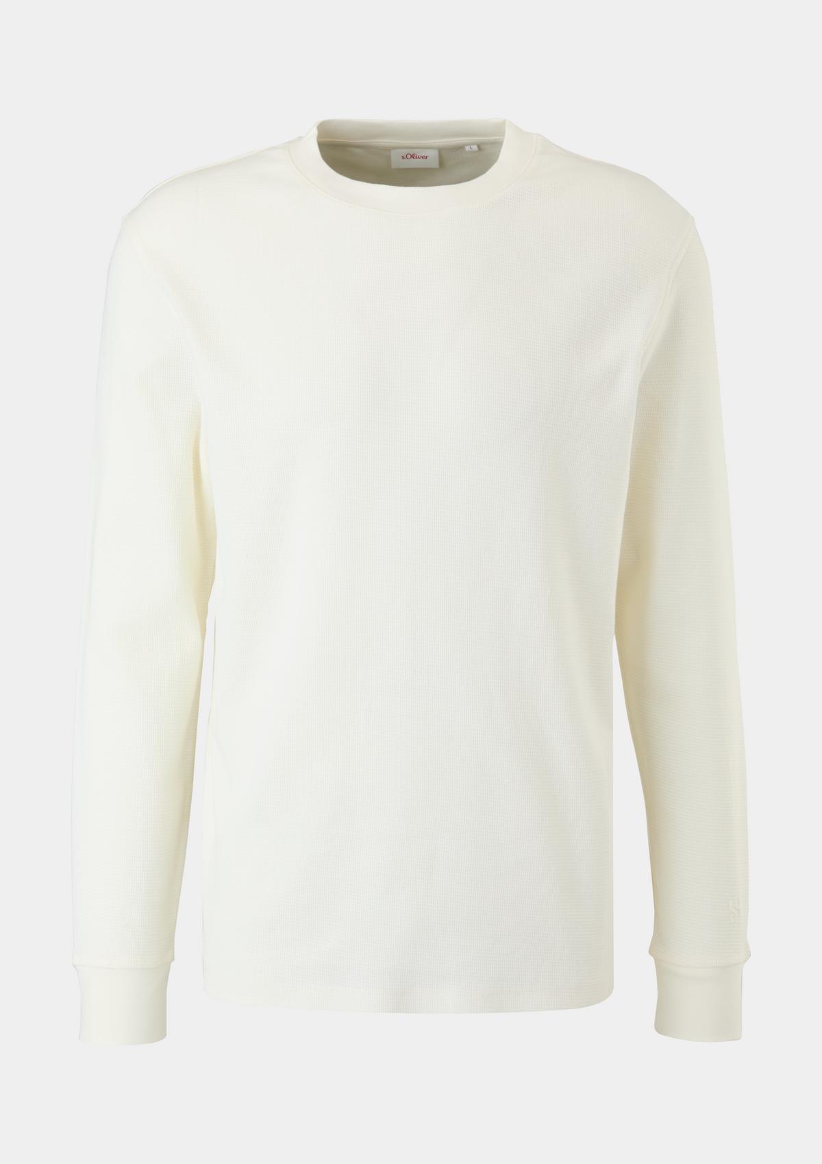 s.Oliver Long sleeve top with a textured pattern 
 