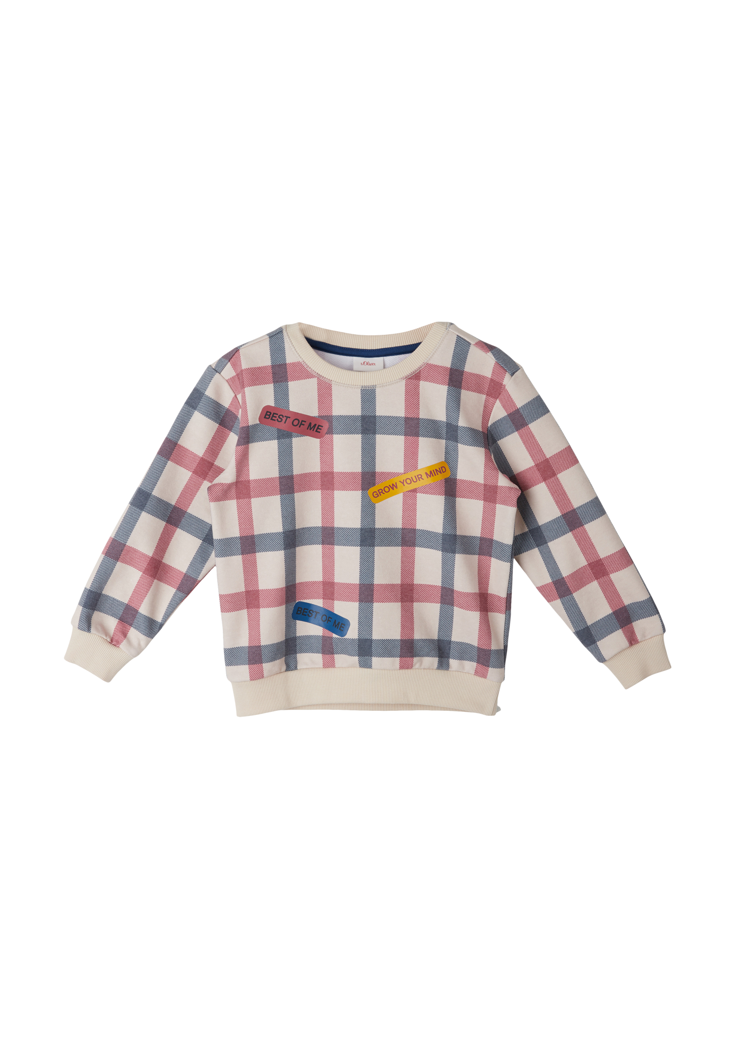 s.Oliver - Sweatshirt mit Allover-Print, Kinder, creme|mehrfarbig