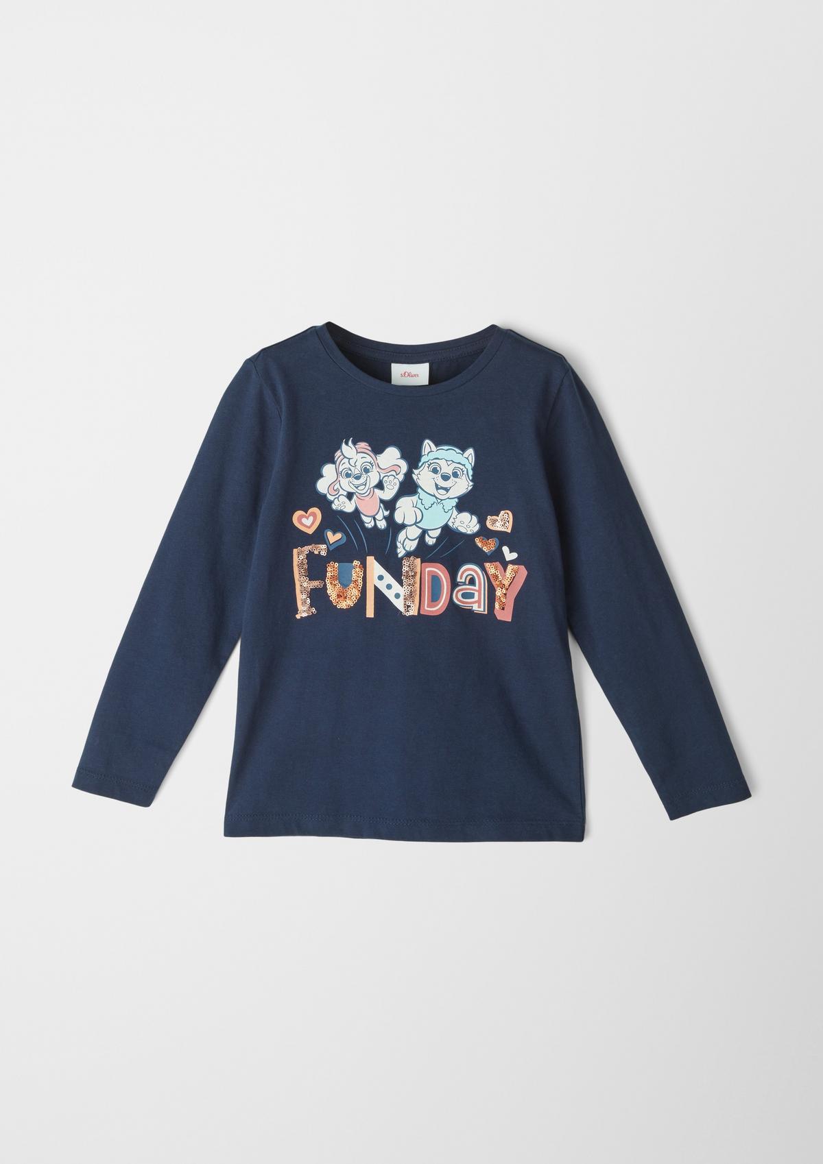s.Oliver Long sleeve top with a Paw Patrol motif