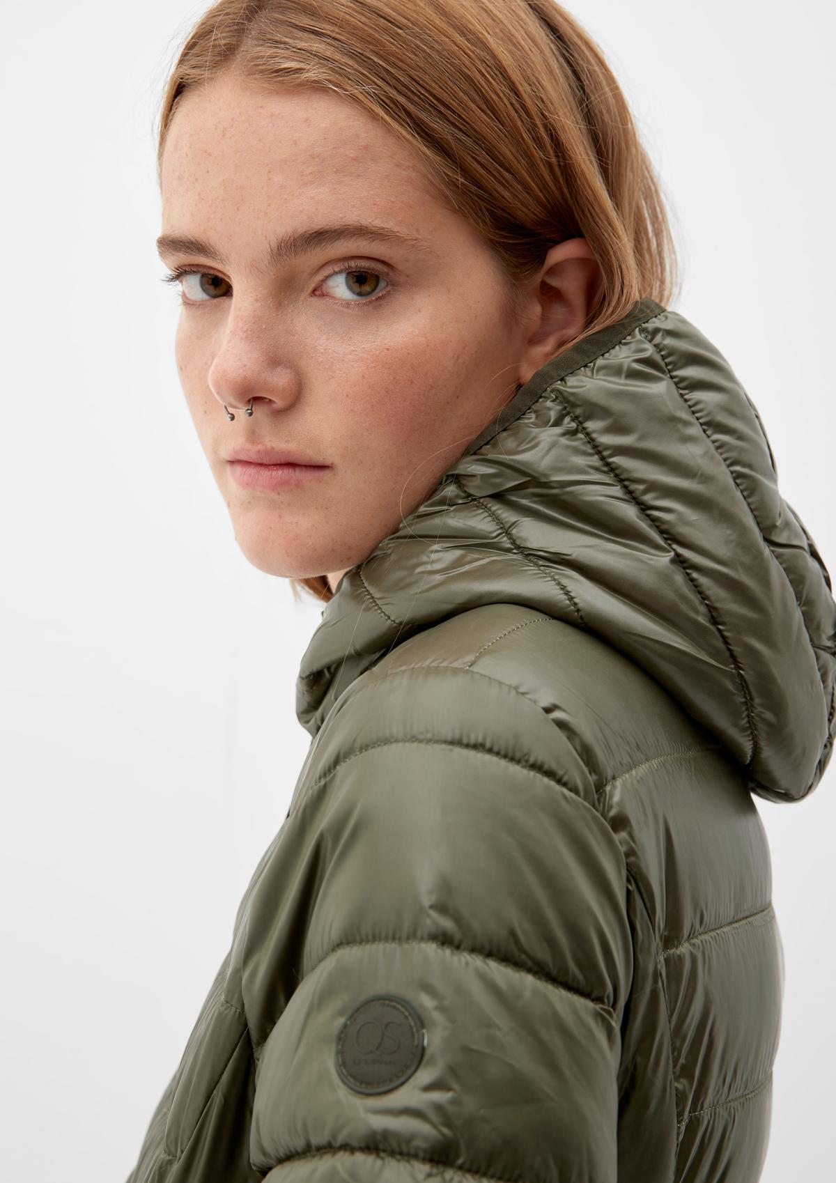 s.Oliver Lightweight quilted jacket with a hood