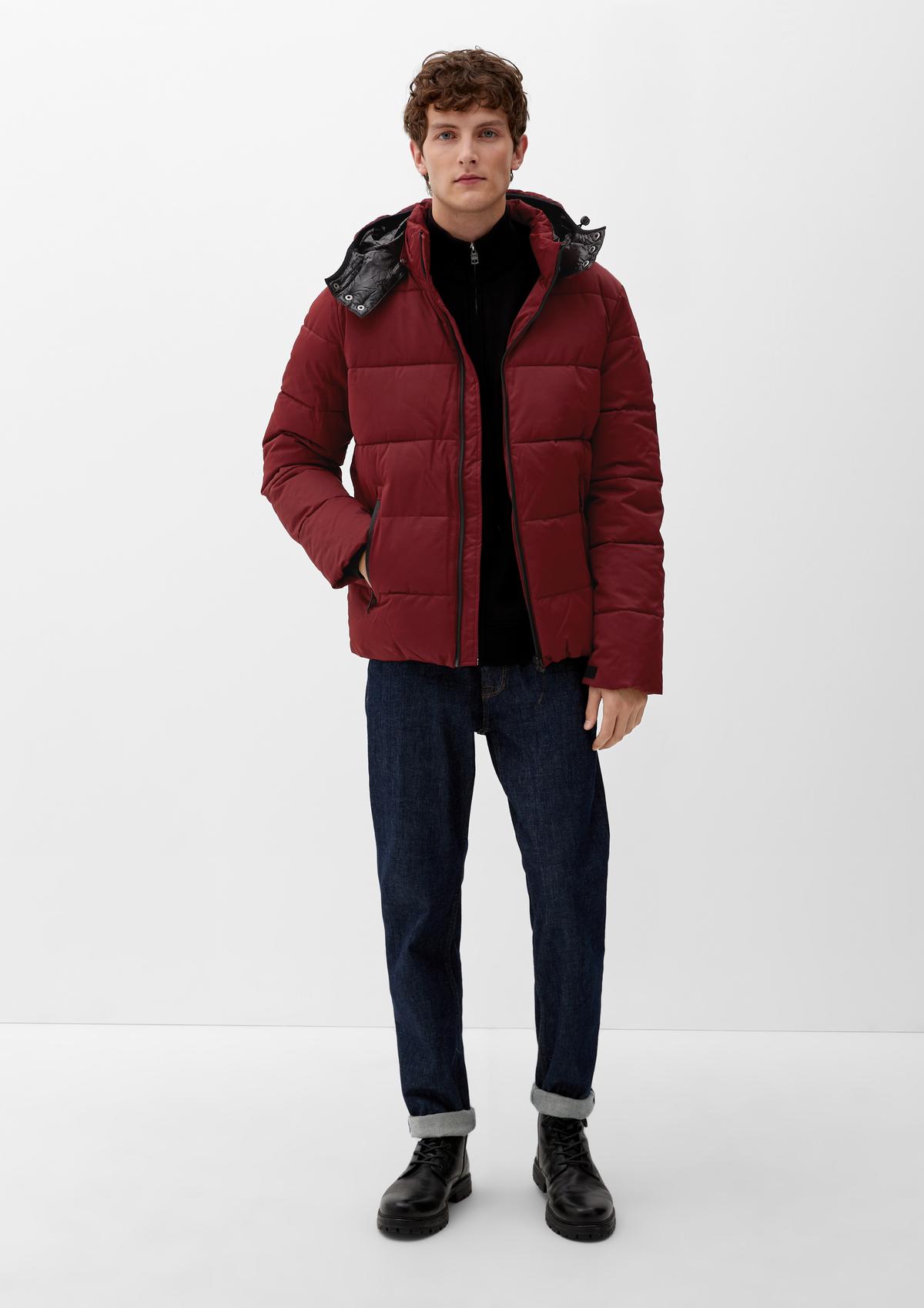 s.Oliver Quilted jacket with a detachable hood