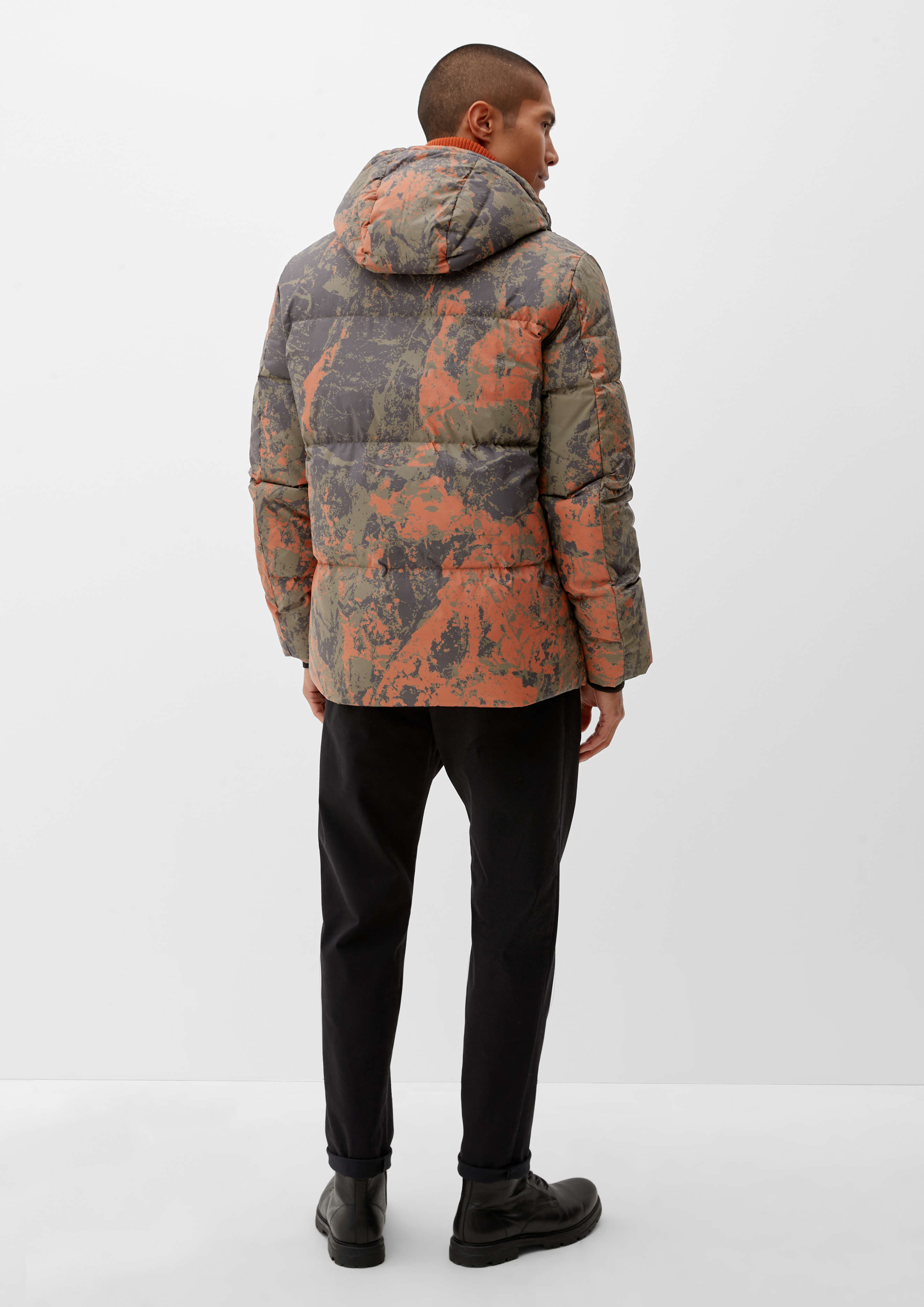Quilted jacket with all-over pattern - terracotta | s.Oliver