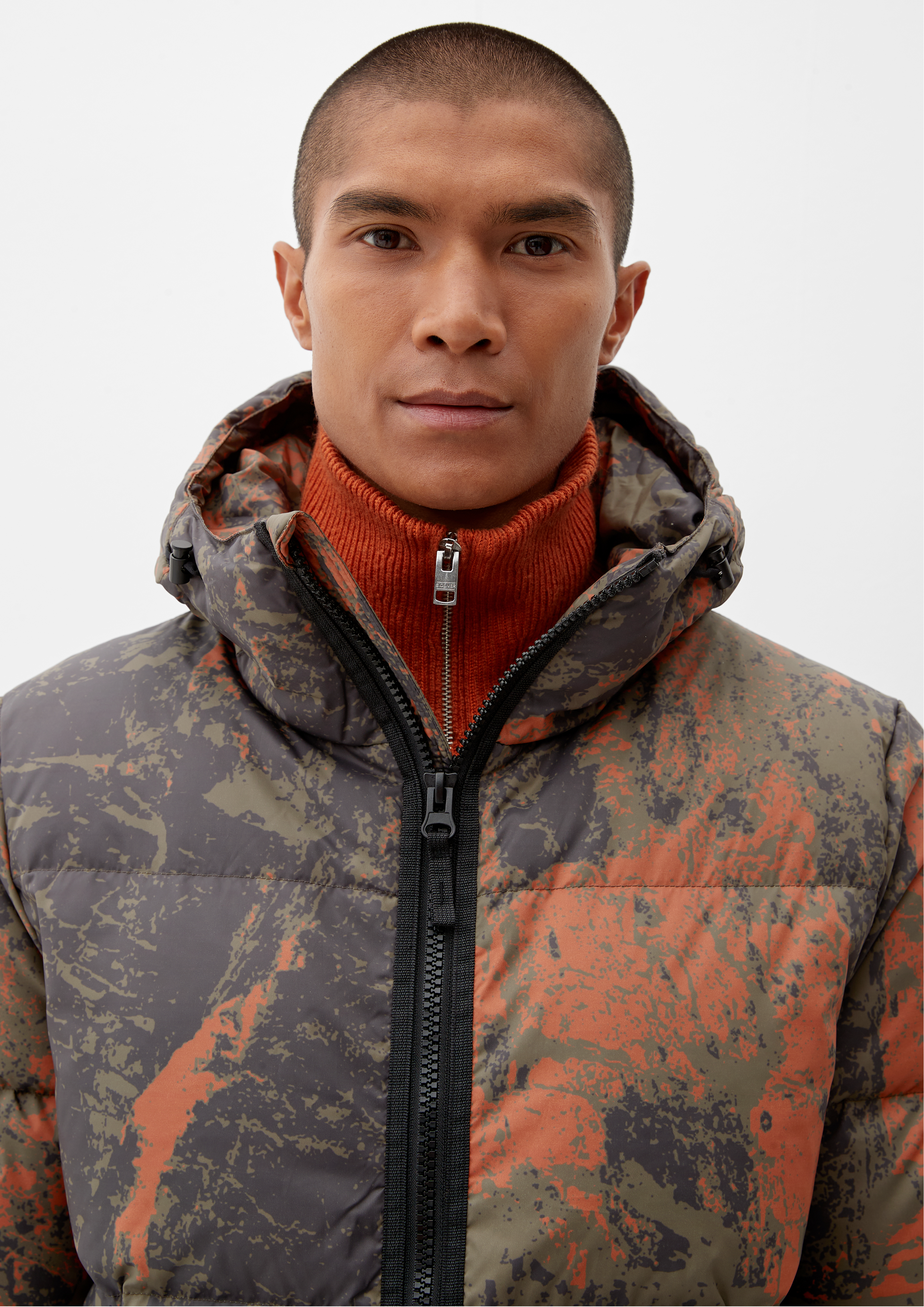 Quilted jacket with all-over pattern - terracotta | s.Oliver