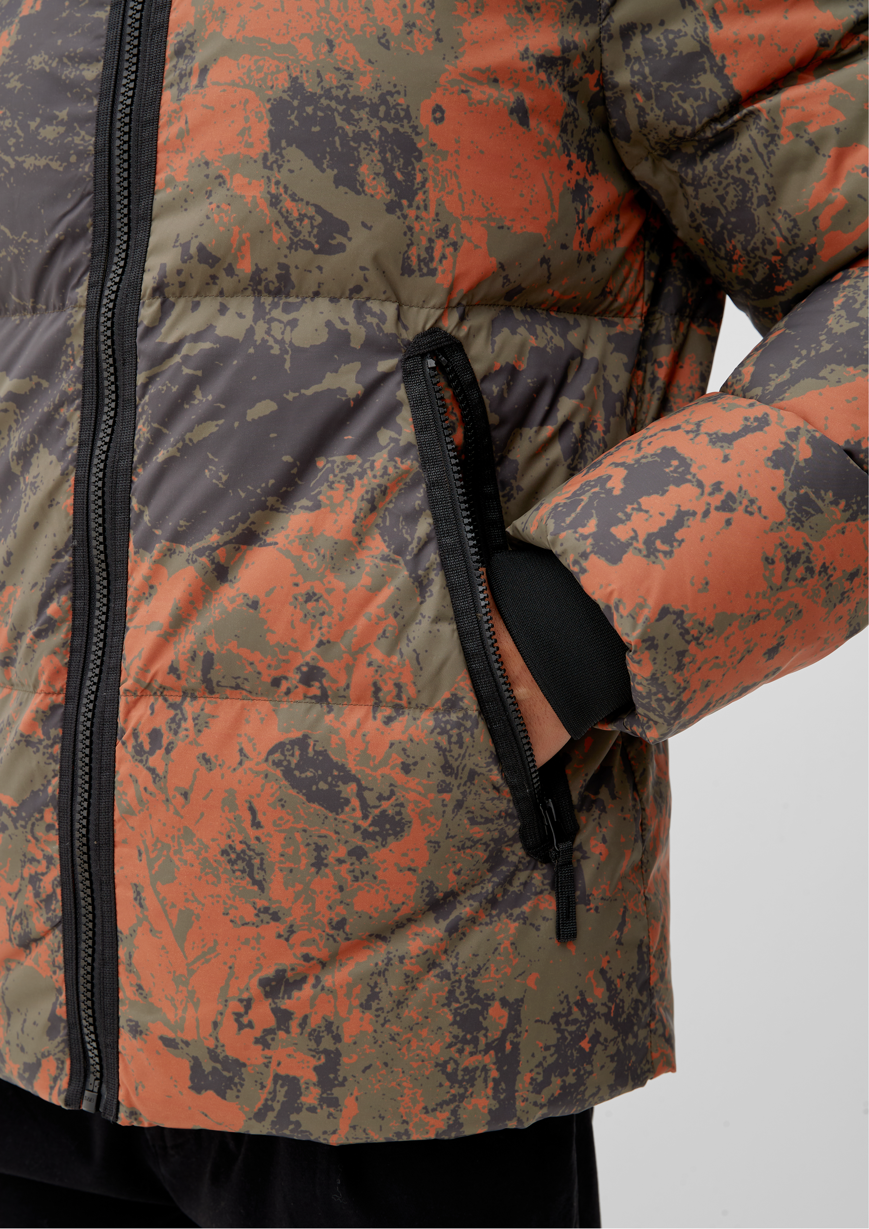 Quilted jacket with all-over pattern - terracotta | s.Oliver