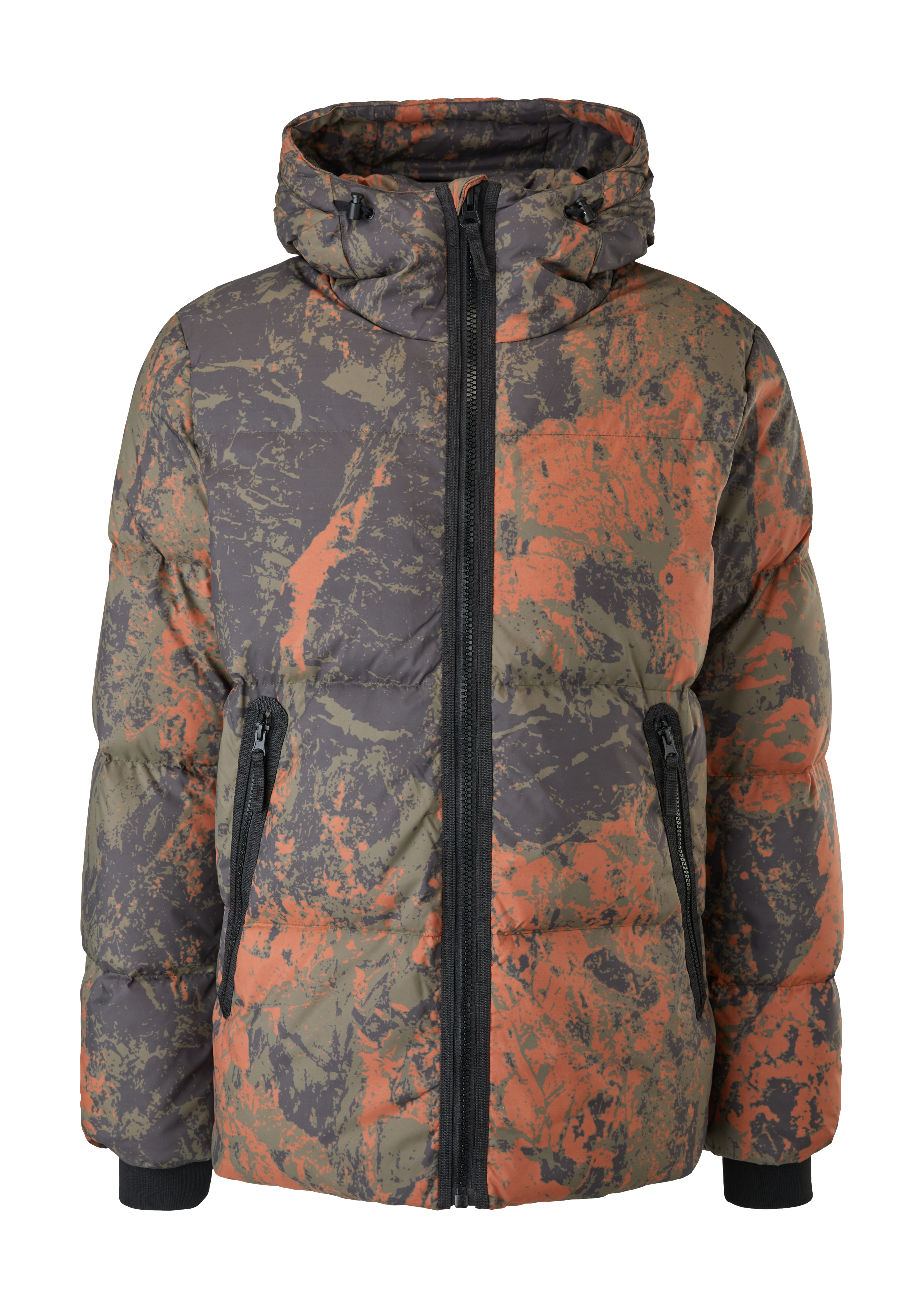Quilted jacket with all-over pattern - terracotta | s.Oliver