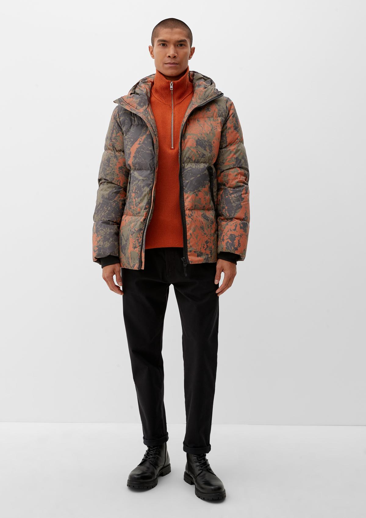 s.Oliver Quilted jacket with all-over pattern