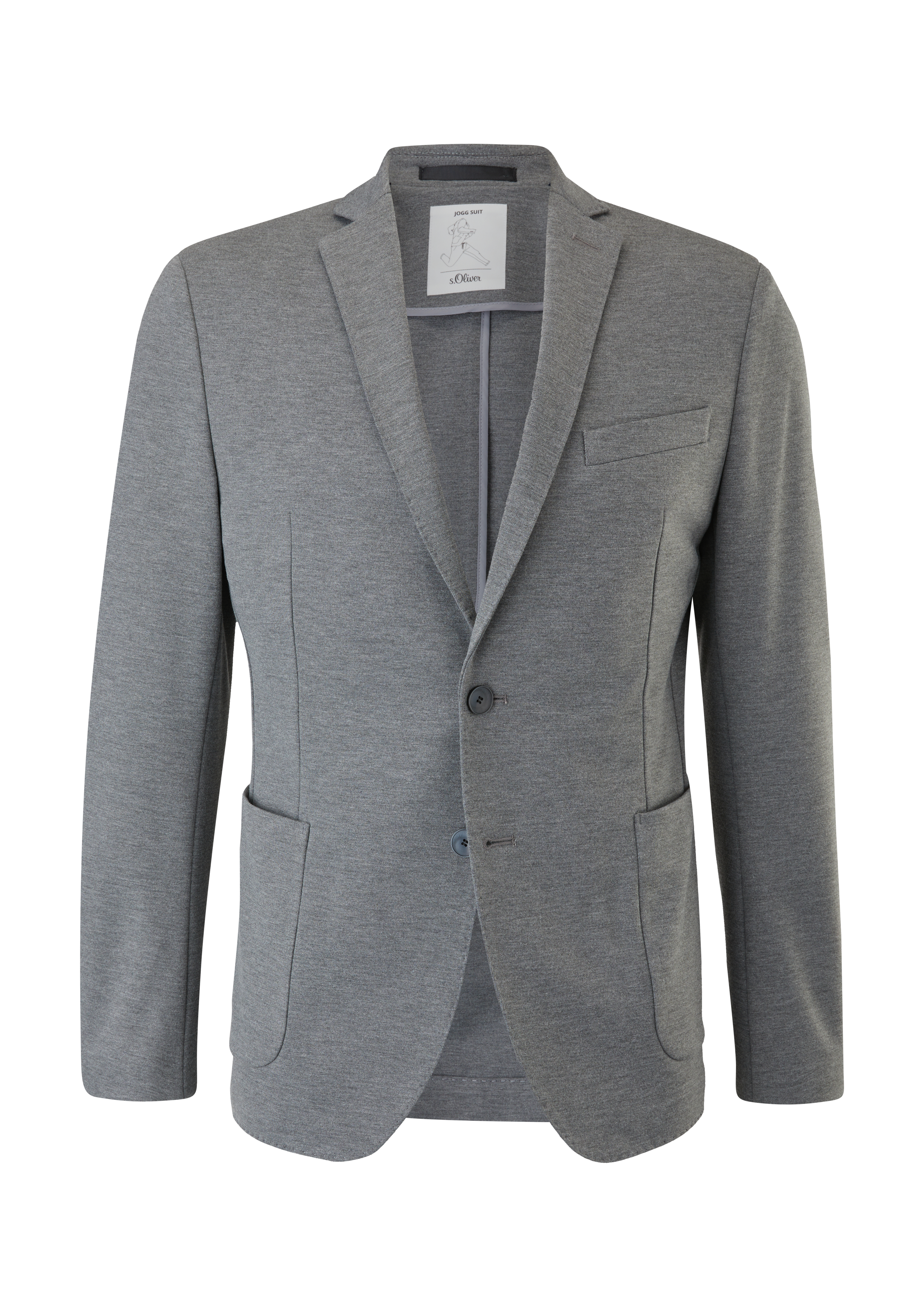 s.Oliver - Slim: Jogg Suit-Sakko, Herren, grau