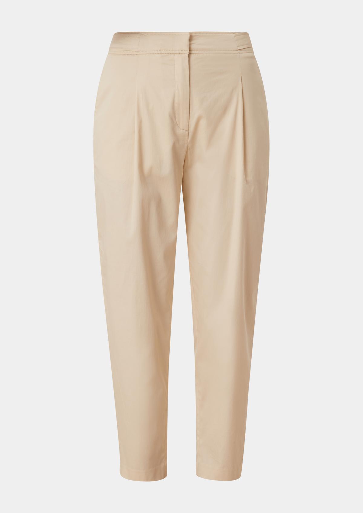 s.Oliver Regular fit: Trousers with waist pleats