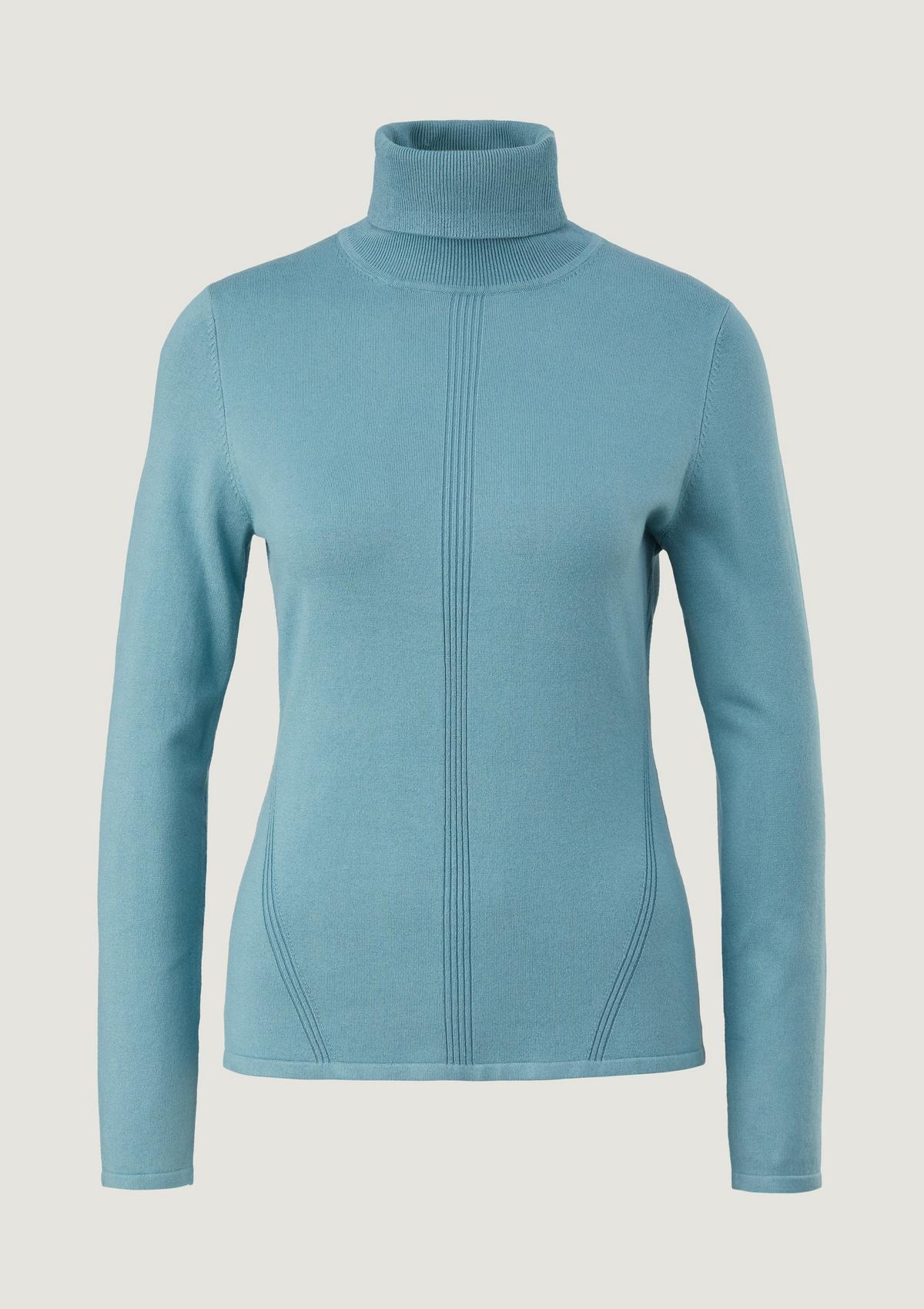 Knitted pullover - turquoise blue Comma 