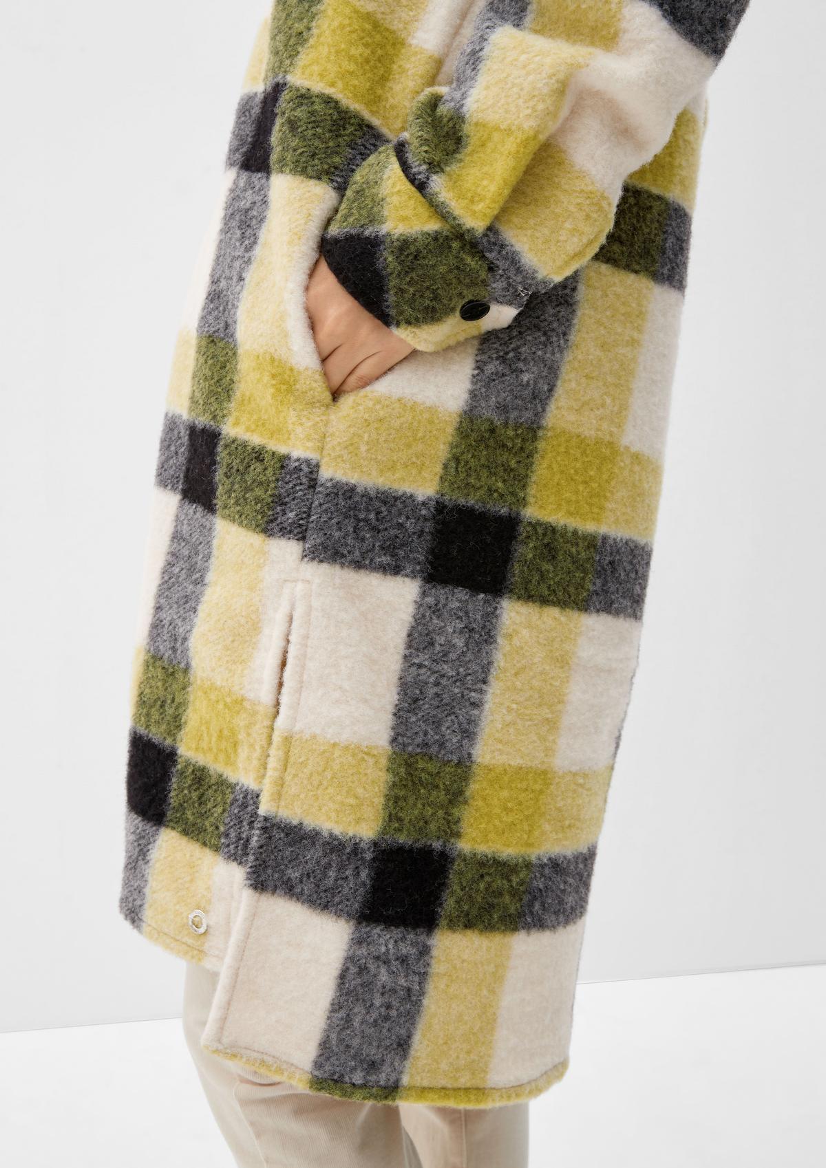 s.Oliver Manteau en laine mélangée à capuche amovible