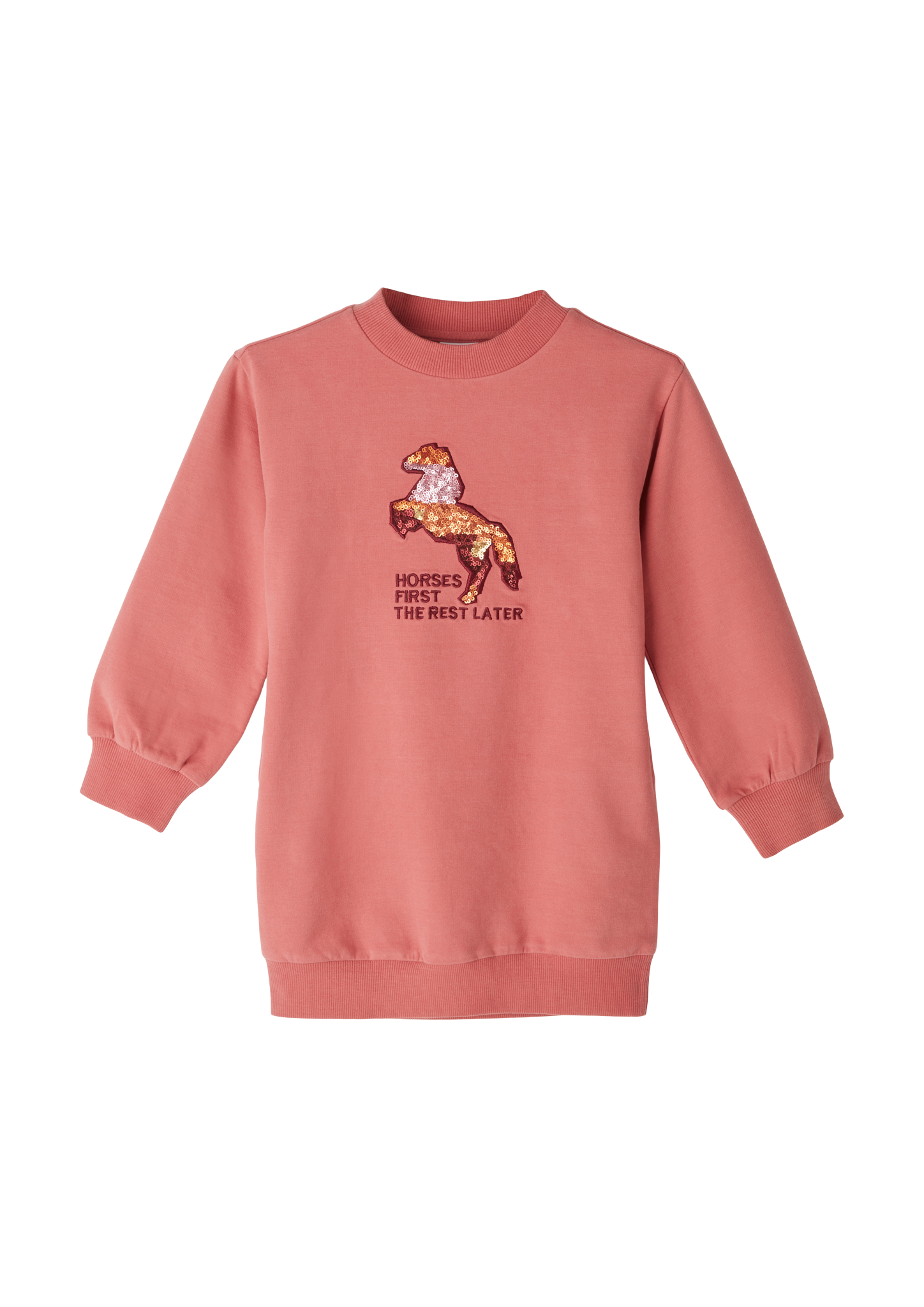 s.Oliver - Sweatkleid mit Artwork, Kinder, rot