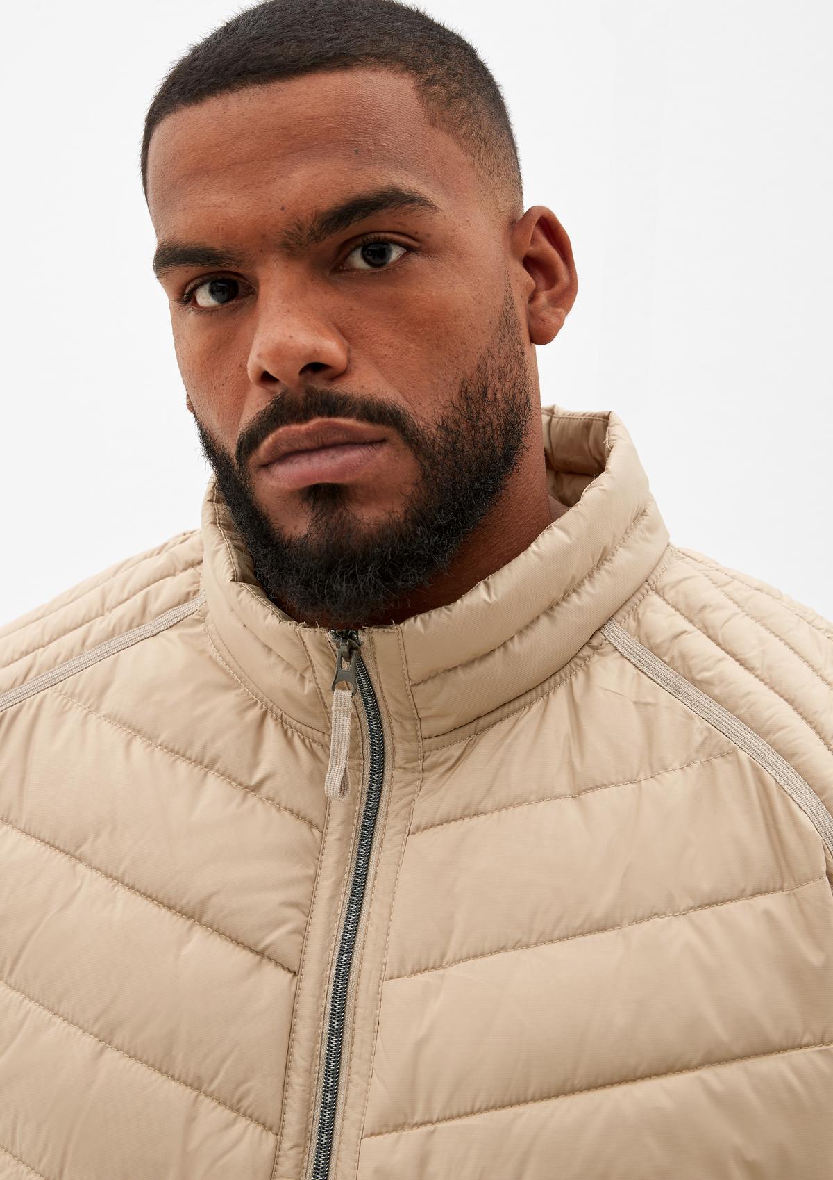 s.Oliver Quilted jacket with a stand-up collar