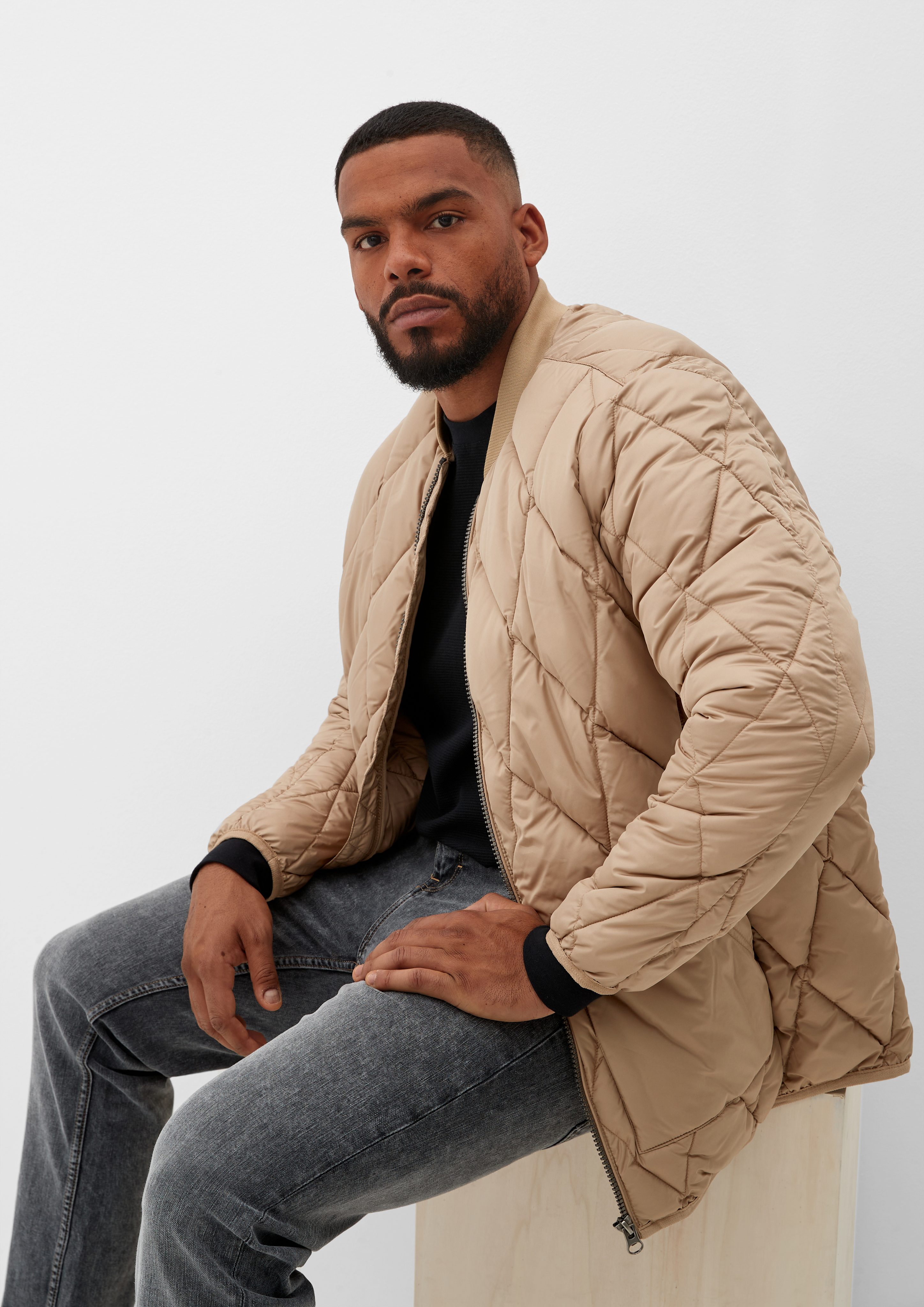 Bomber quilted 2024 jacket mens