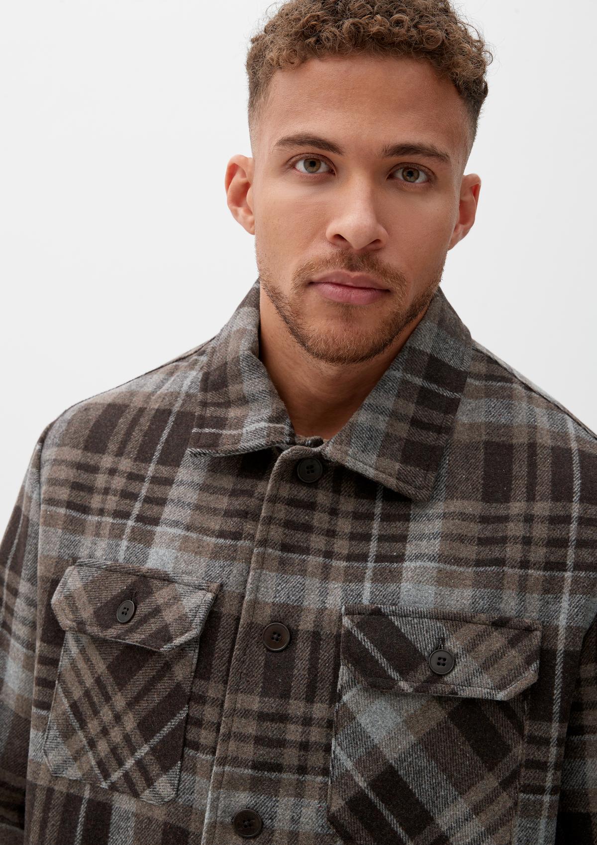 s.Oliver Overshirt in blended wool
