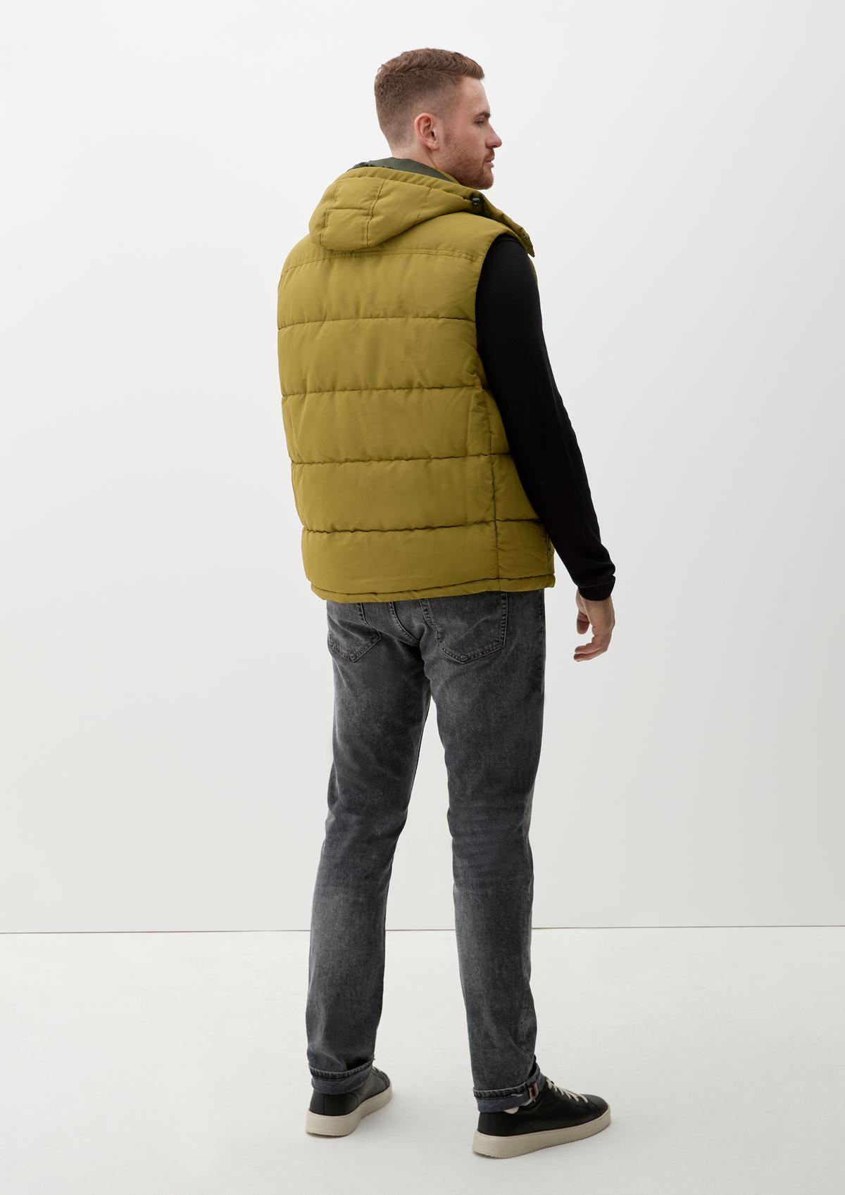 s.Oliver Quilted body warmer with a hood