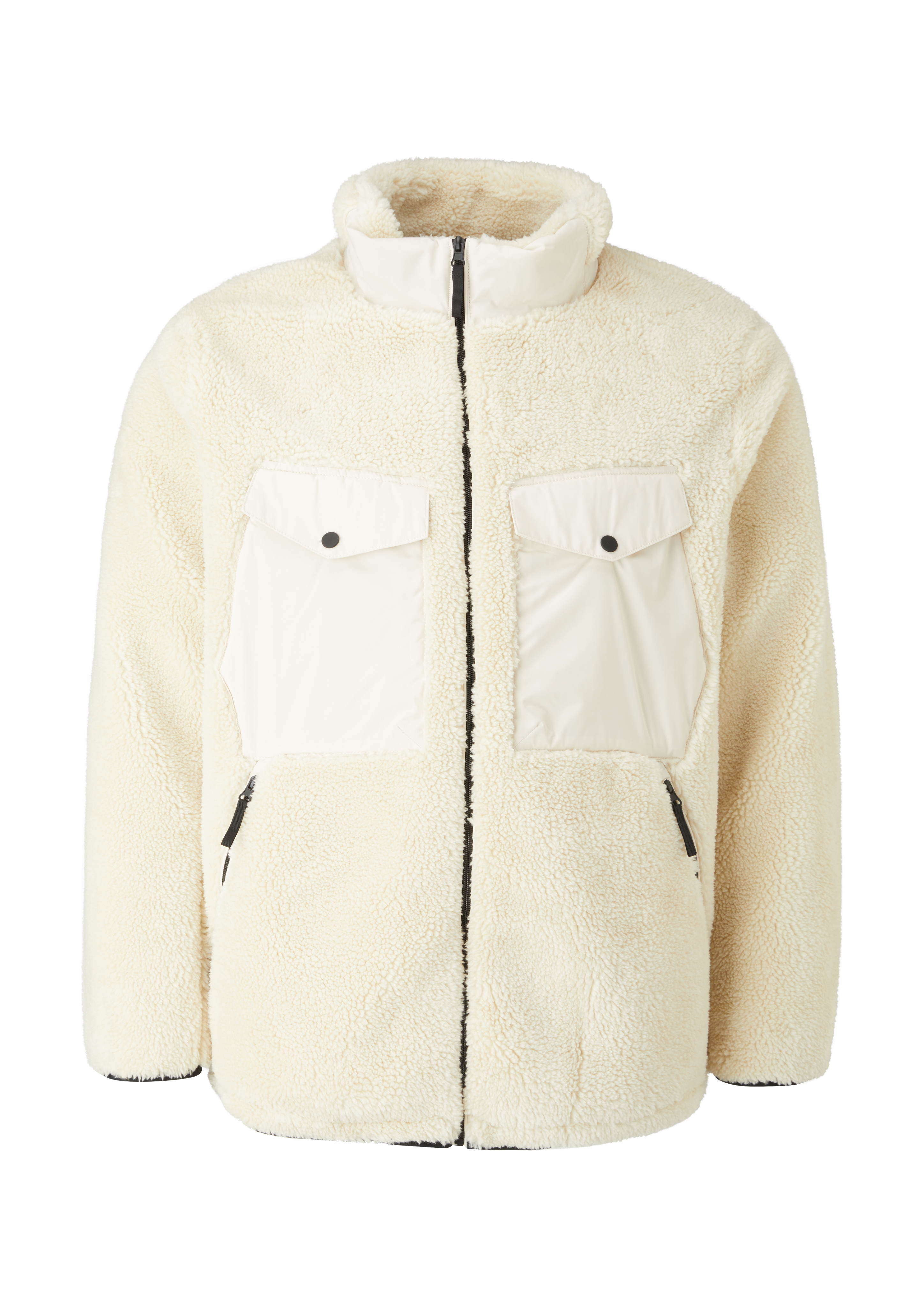 s.Oliver - Jacke aus Teddyplüsch, Herren, creme