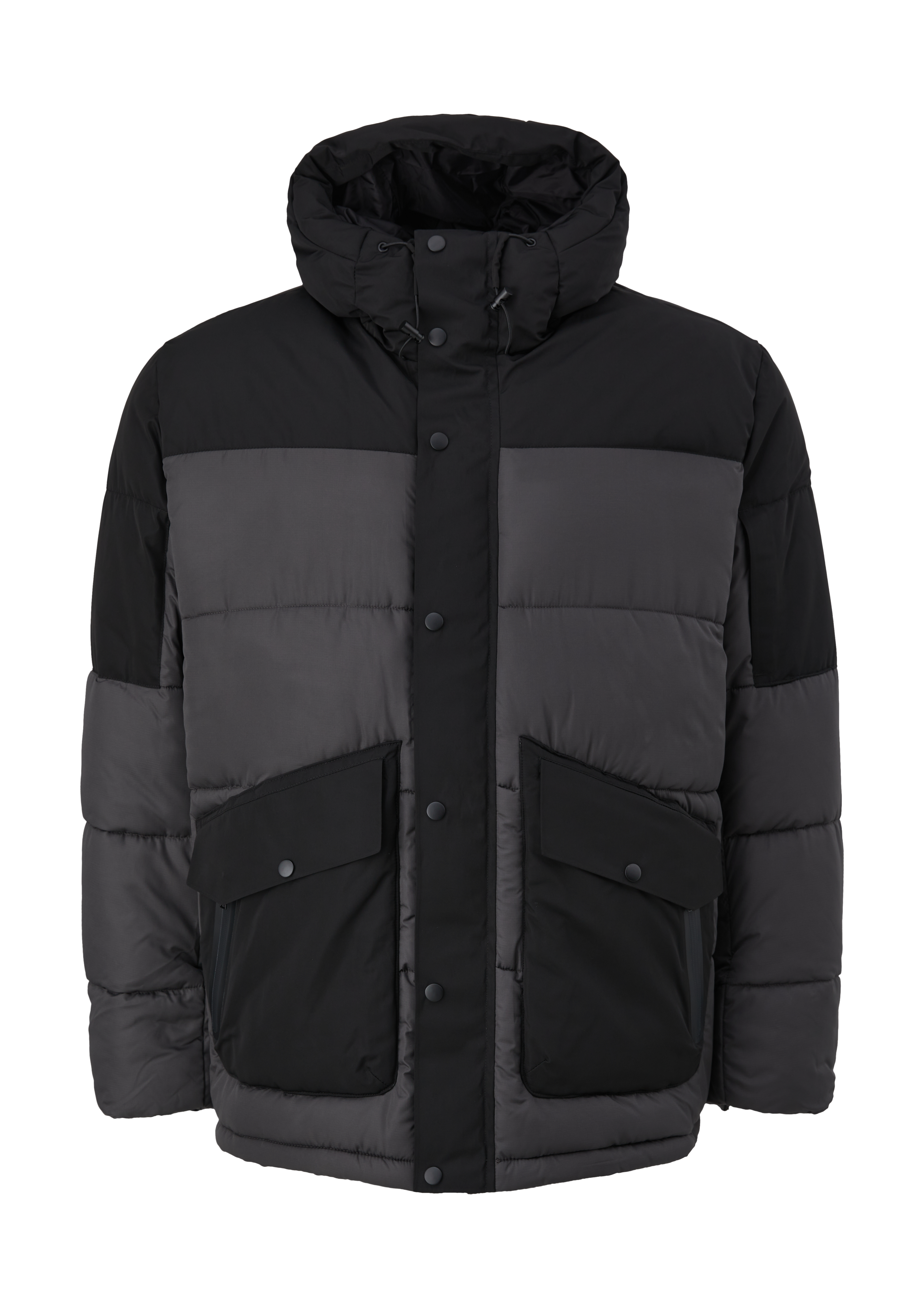 s.Oliver - Steppjacke mit Kapuze, Herren, grau