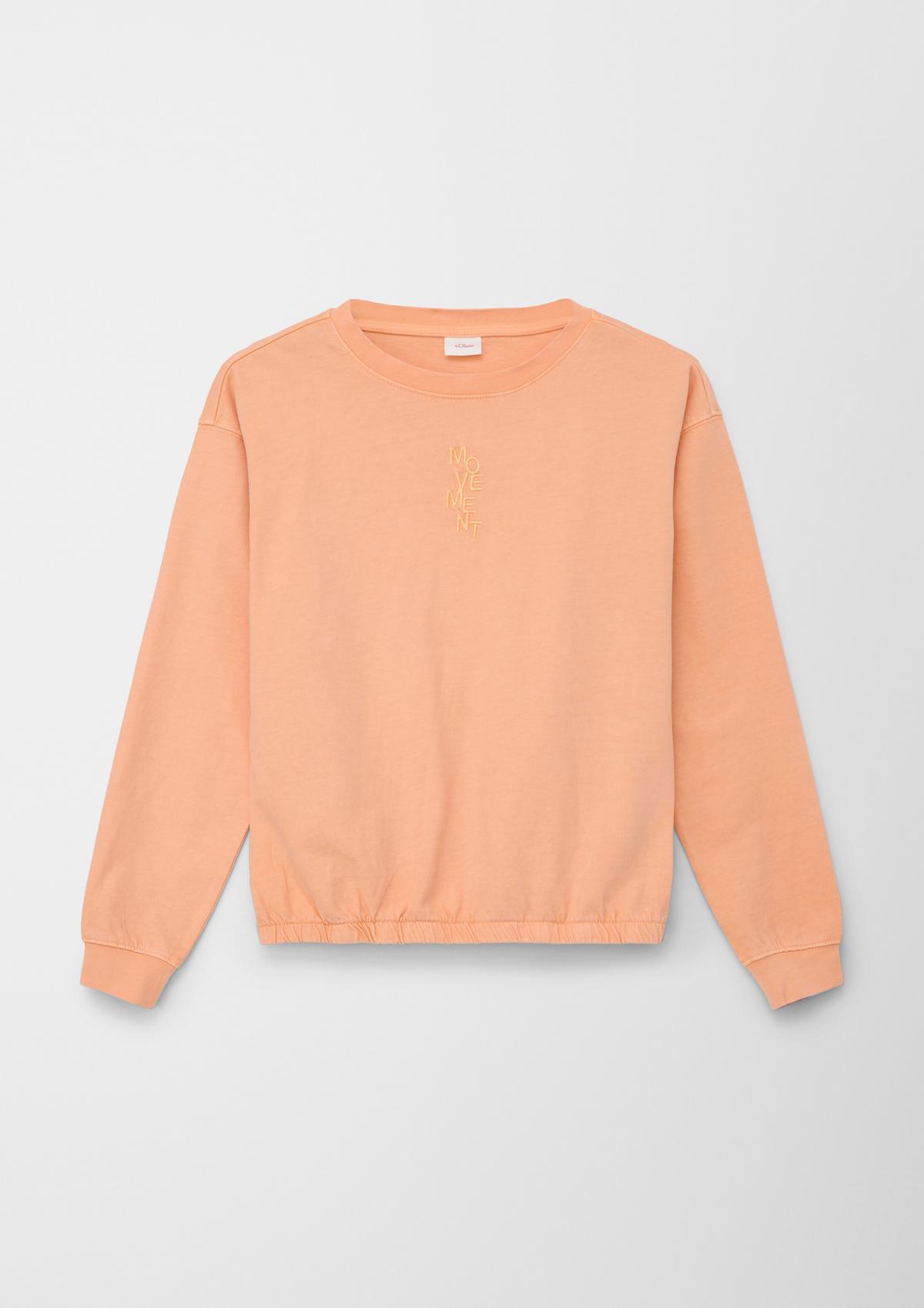 s.Oliver Long sleeve top with embroidery on the front