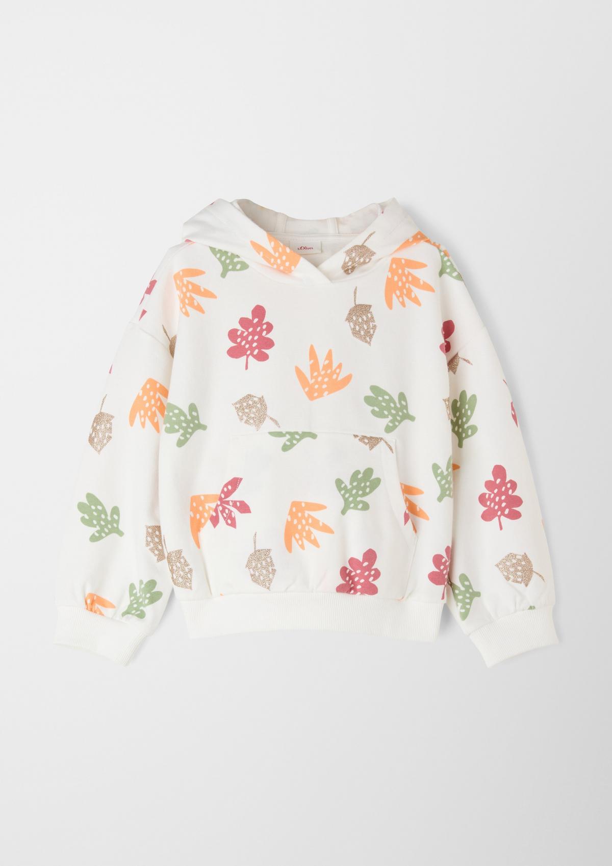 Sweatshirt mit Allover-Print - ecru | Sweatshirts
