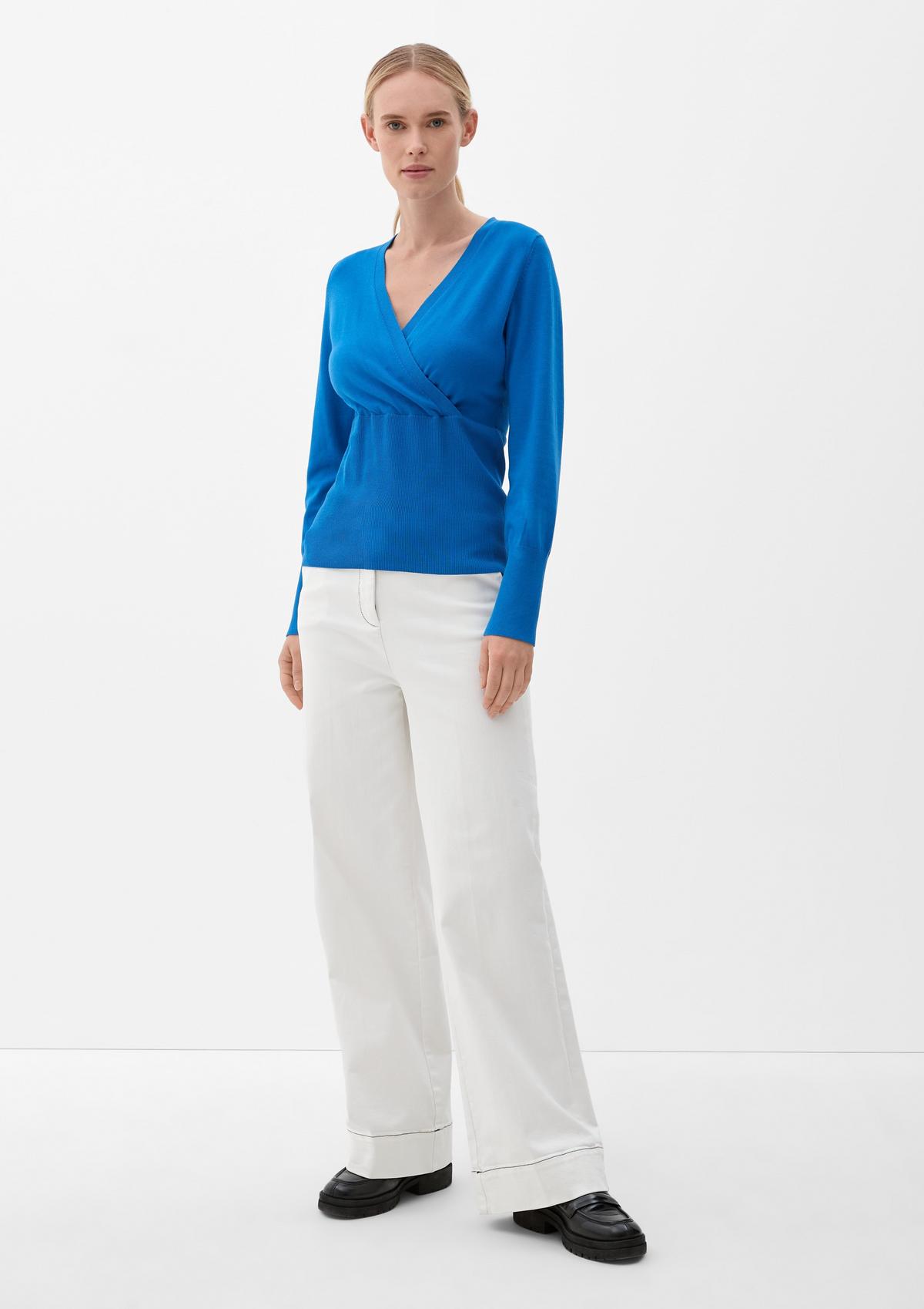 s.Oliver Jumper with a wrap-over look