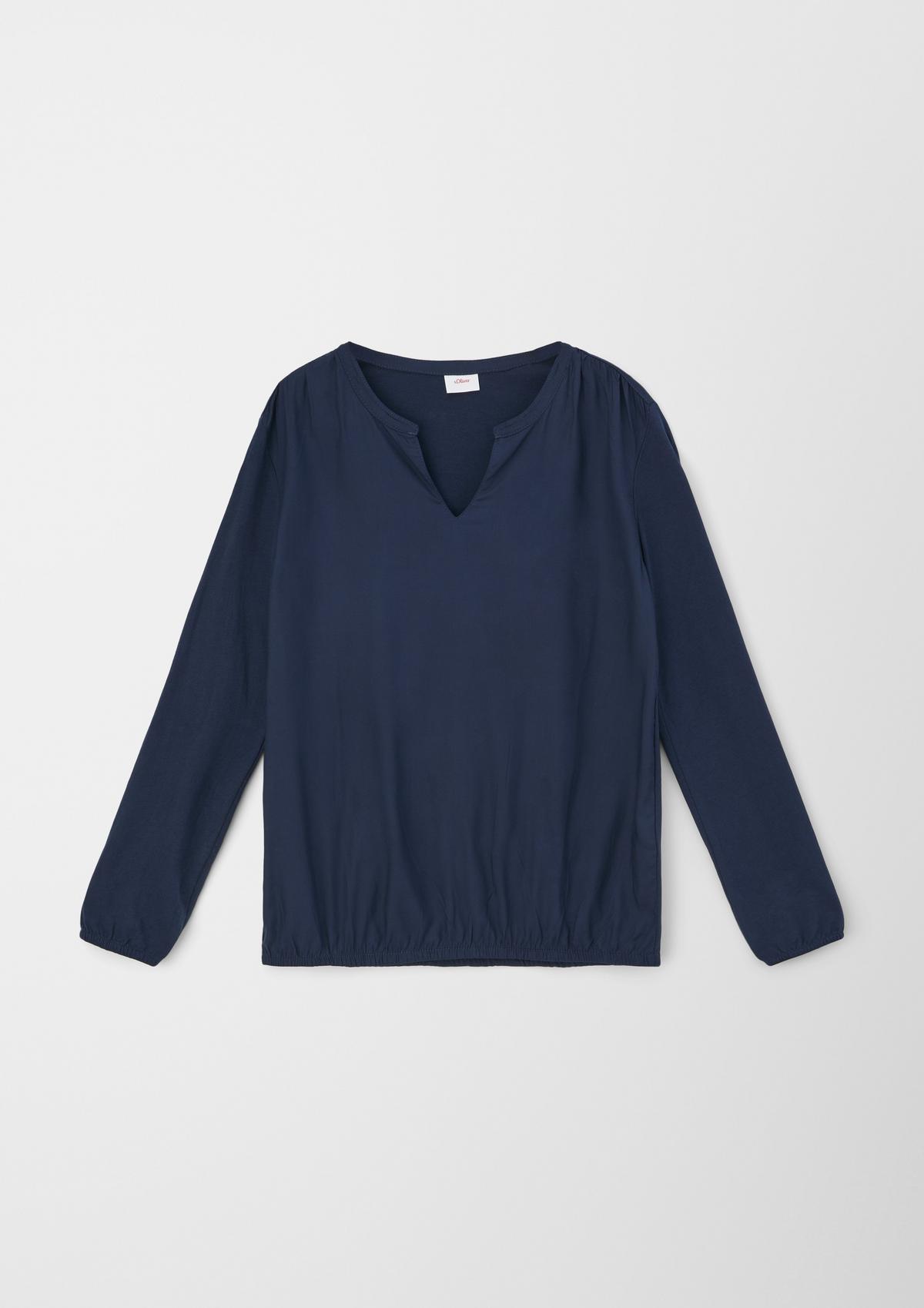 s.Oliver Long sleeve top made of cotton and viscose  
