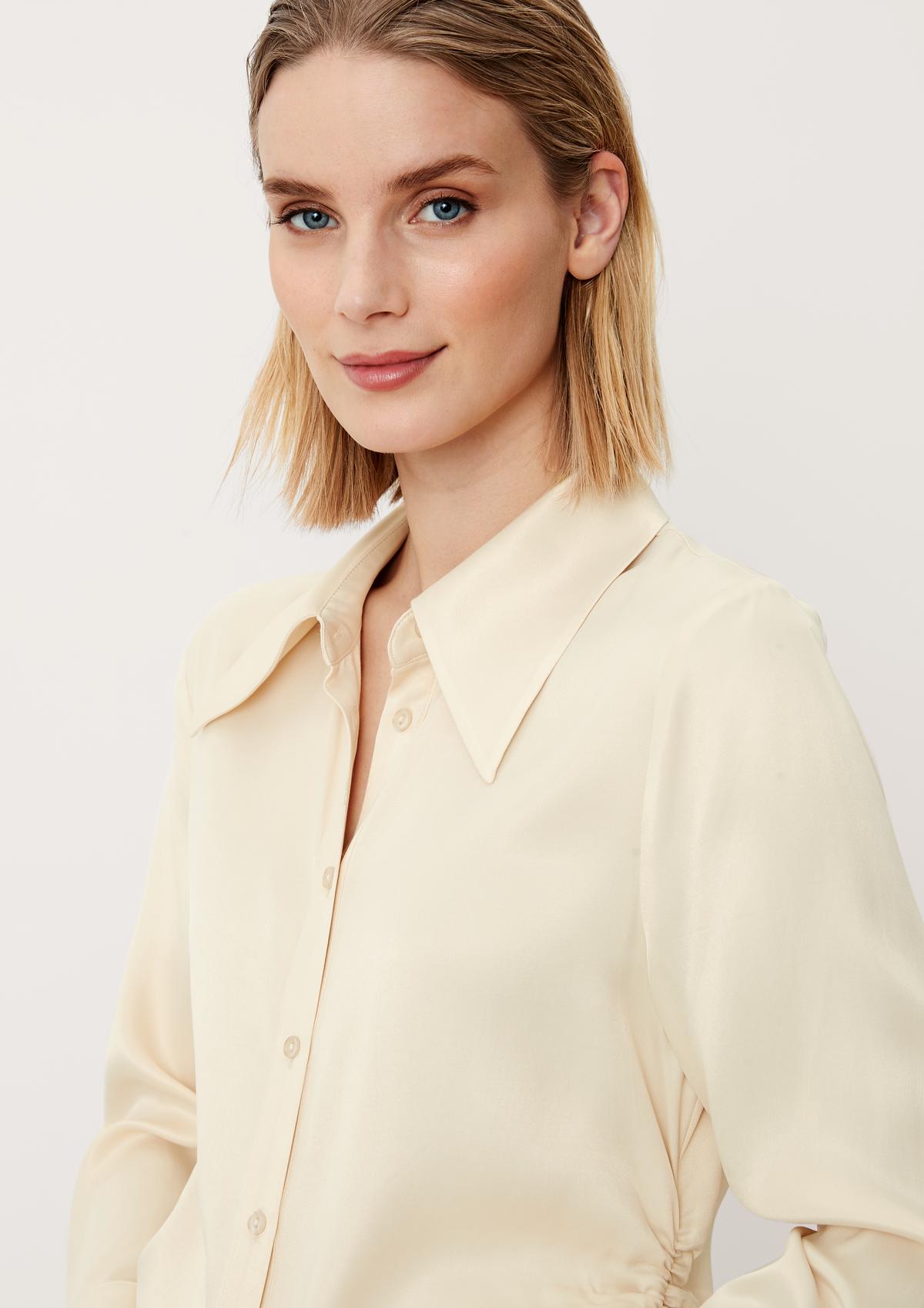s.Oliver Satin blouse with gathers