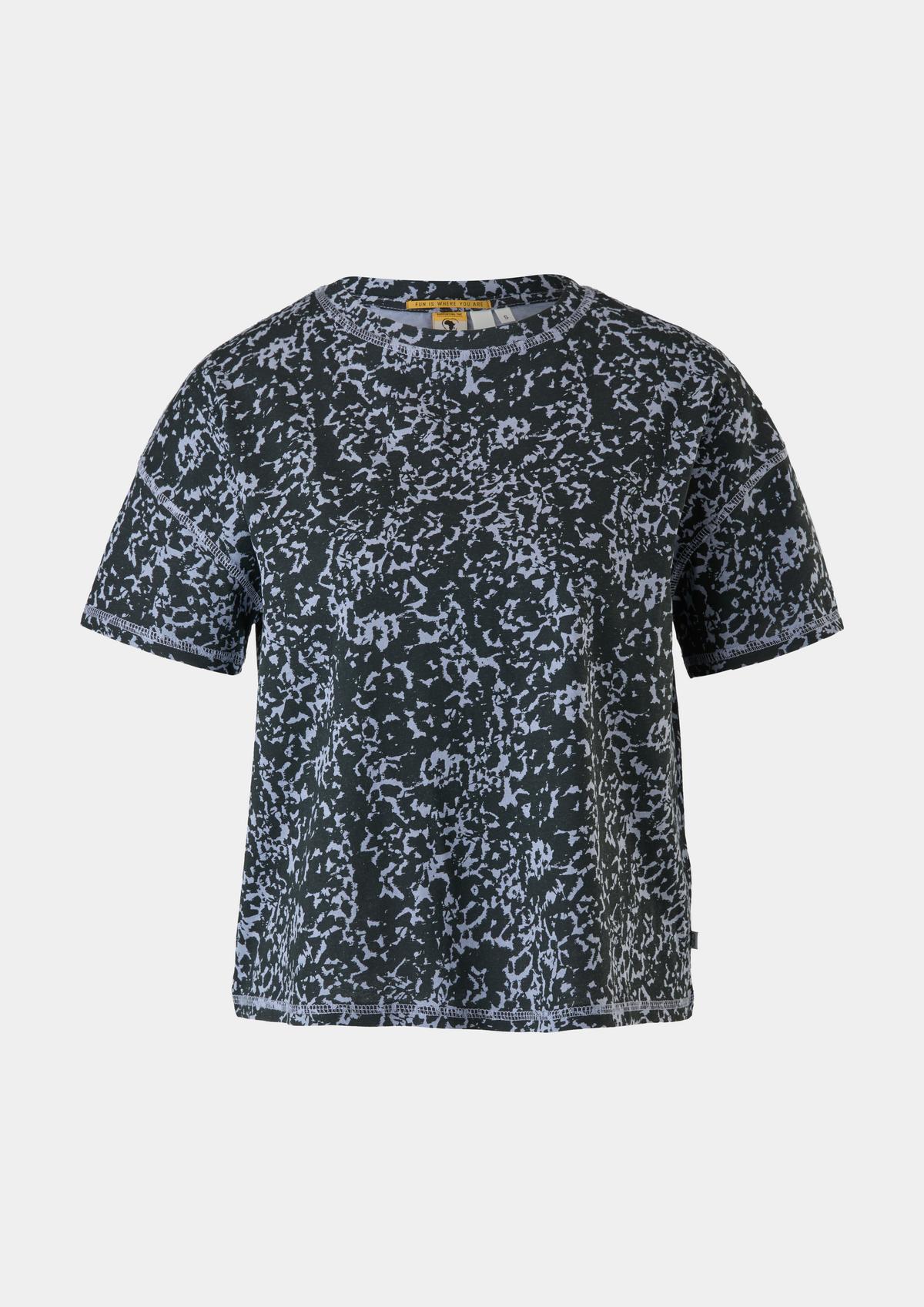 s.Oliver Kurzes T-Shirt mit Alloverprint