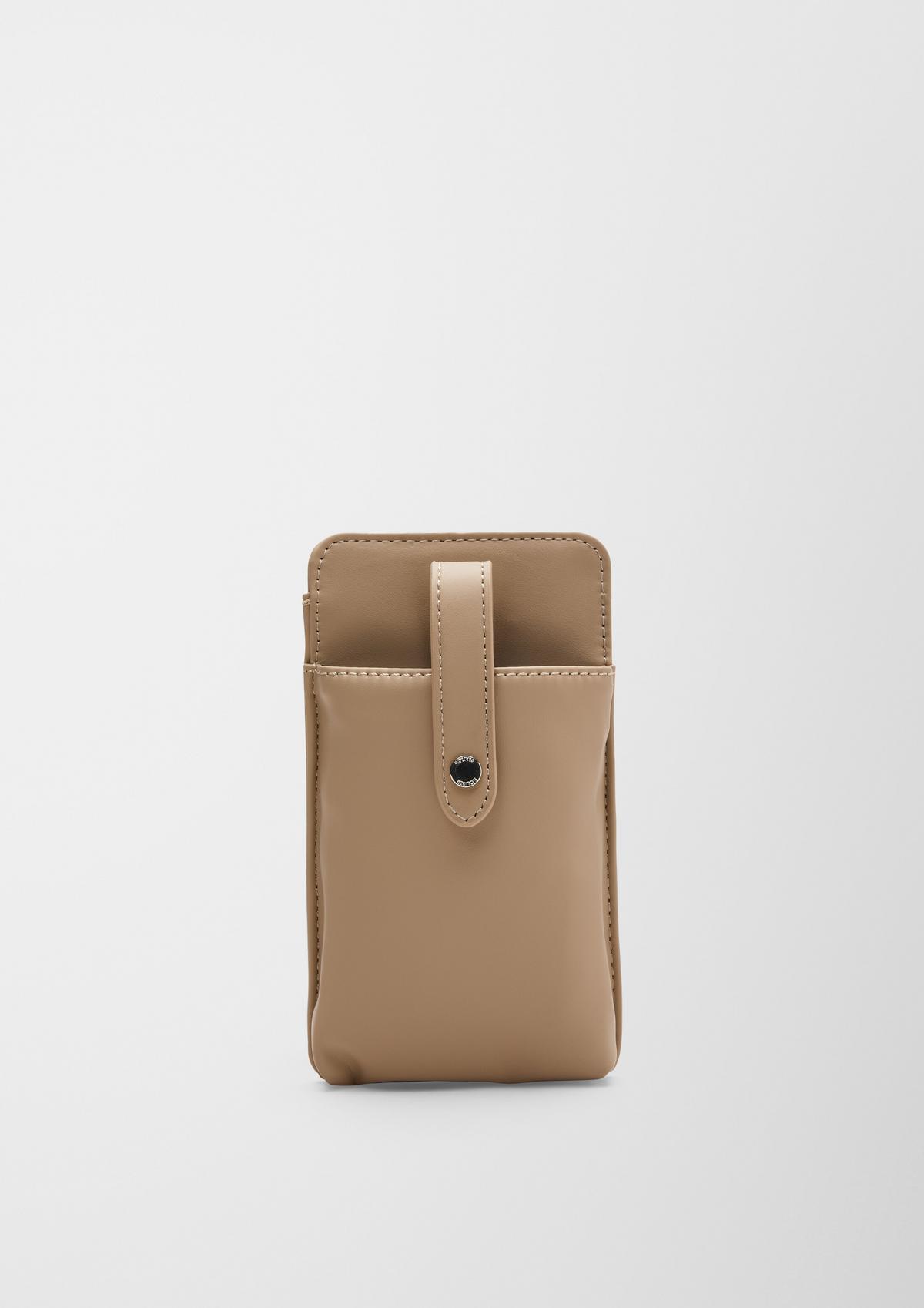 s.Oliver Leather-look mobile phone pouch