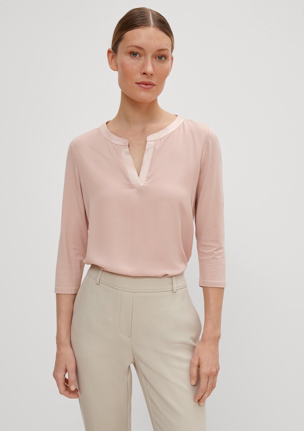 ROSÉ TEXTURE WOVEN TOP main image 1