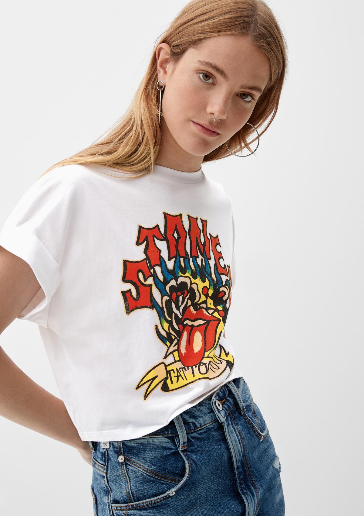 s.Oliver T-shirt met The Rolling Stones-motief
