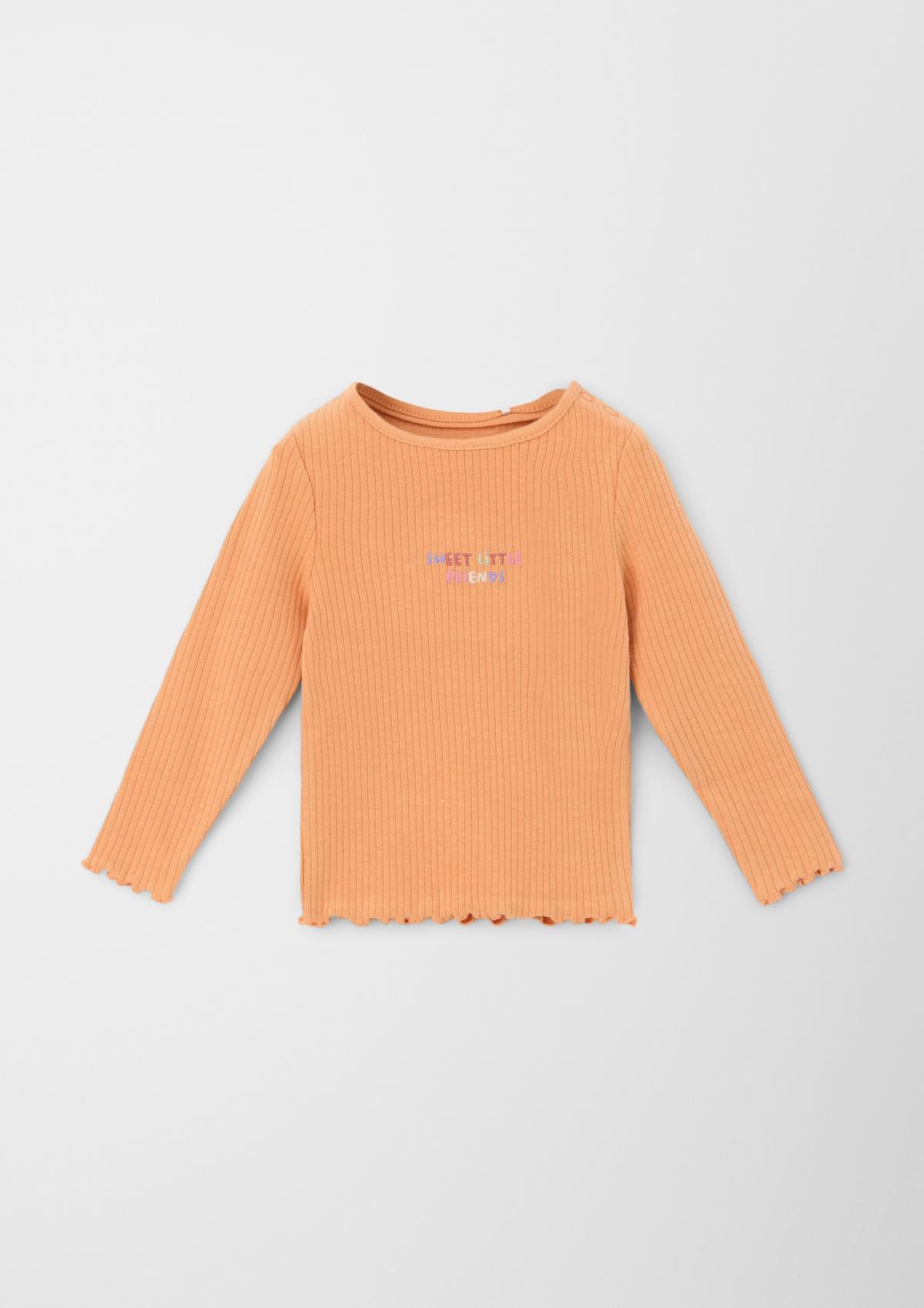 s.Oliver Long sleeve top with embroidered lettering