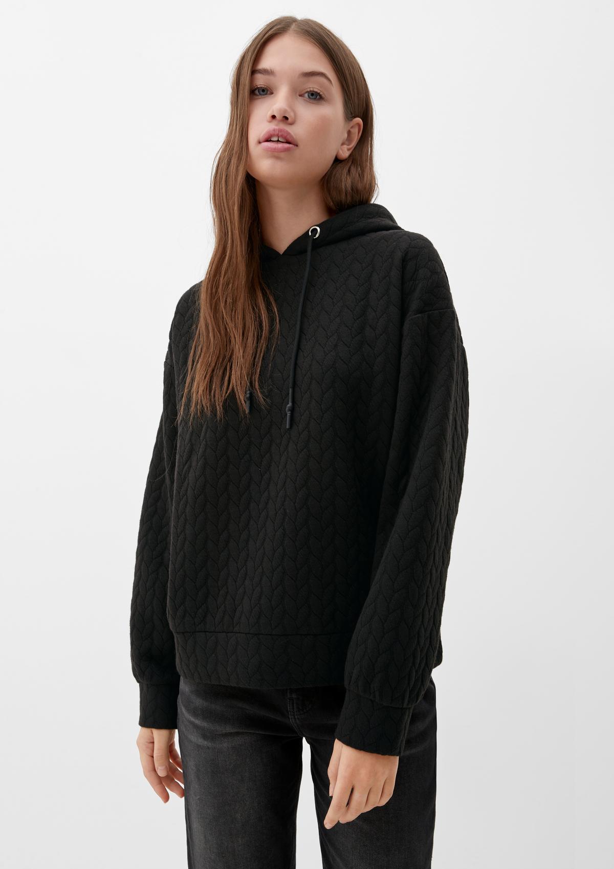 s.Oliver Sweatshirt with a patterned texture