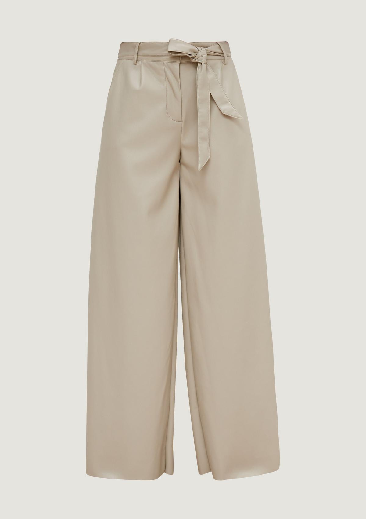 comma Loose fit: Wide-leg trousers with a belt