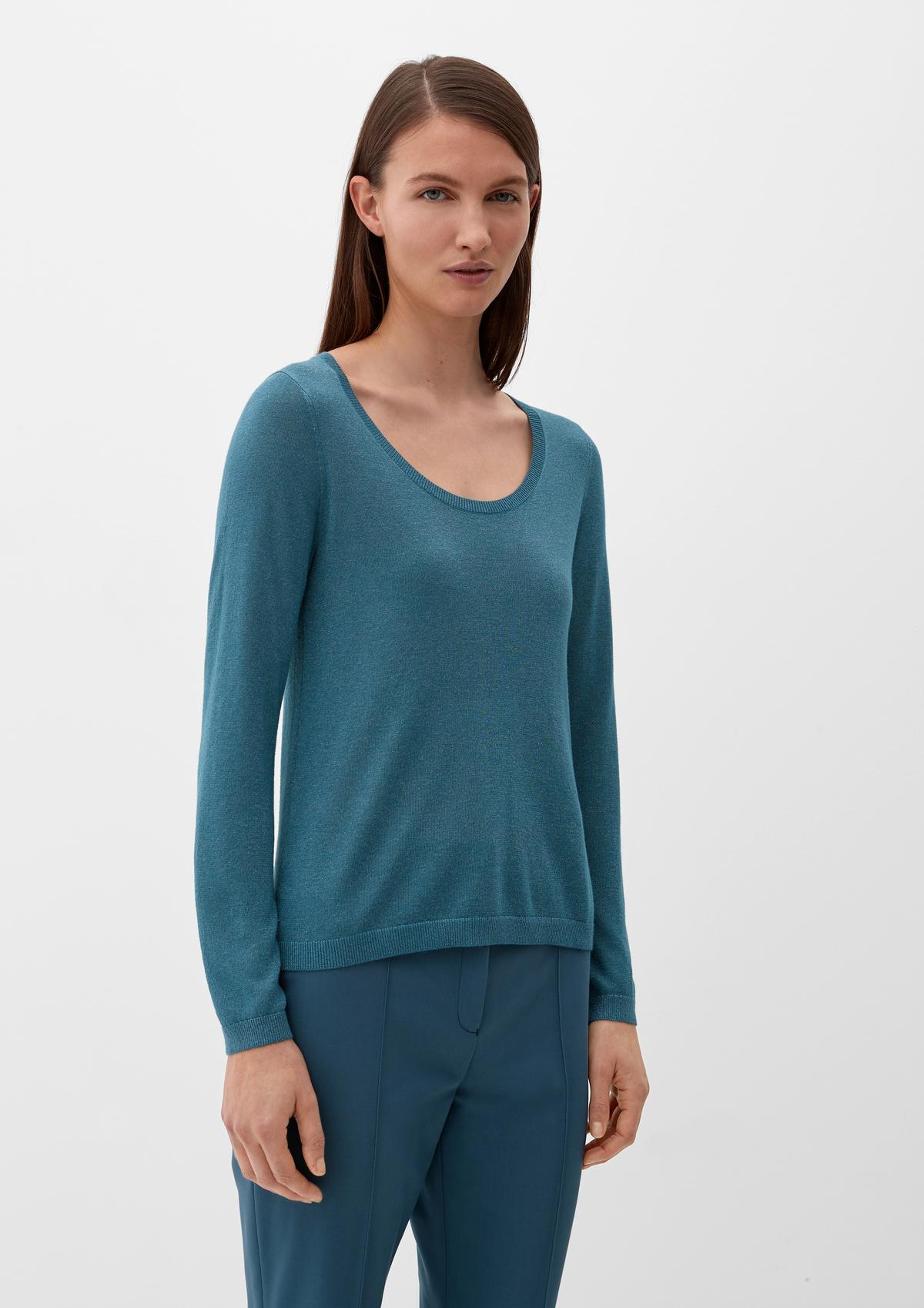s.Oliver Knitted jumper with glitter yarn